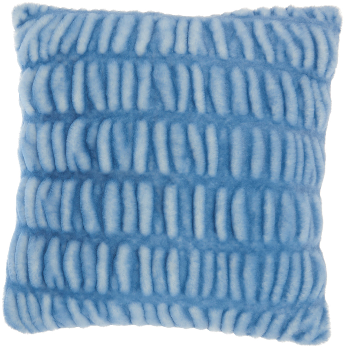 Faux Fur SN101 Ocean 20" x 20" Throw Pillows