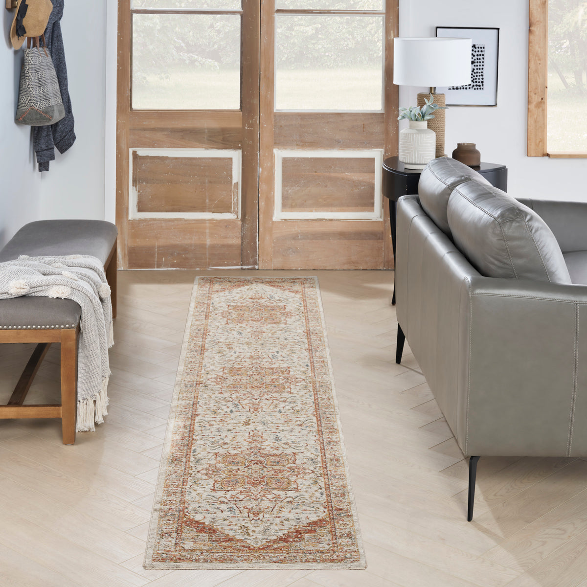 Sahar SHR06 Ivory Rust Rug