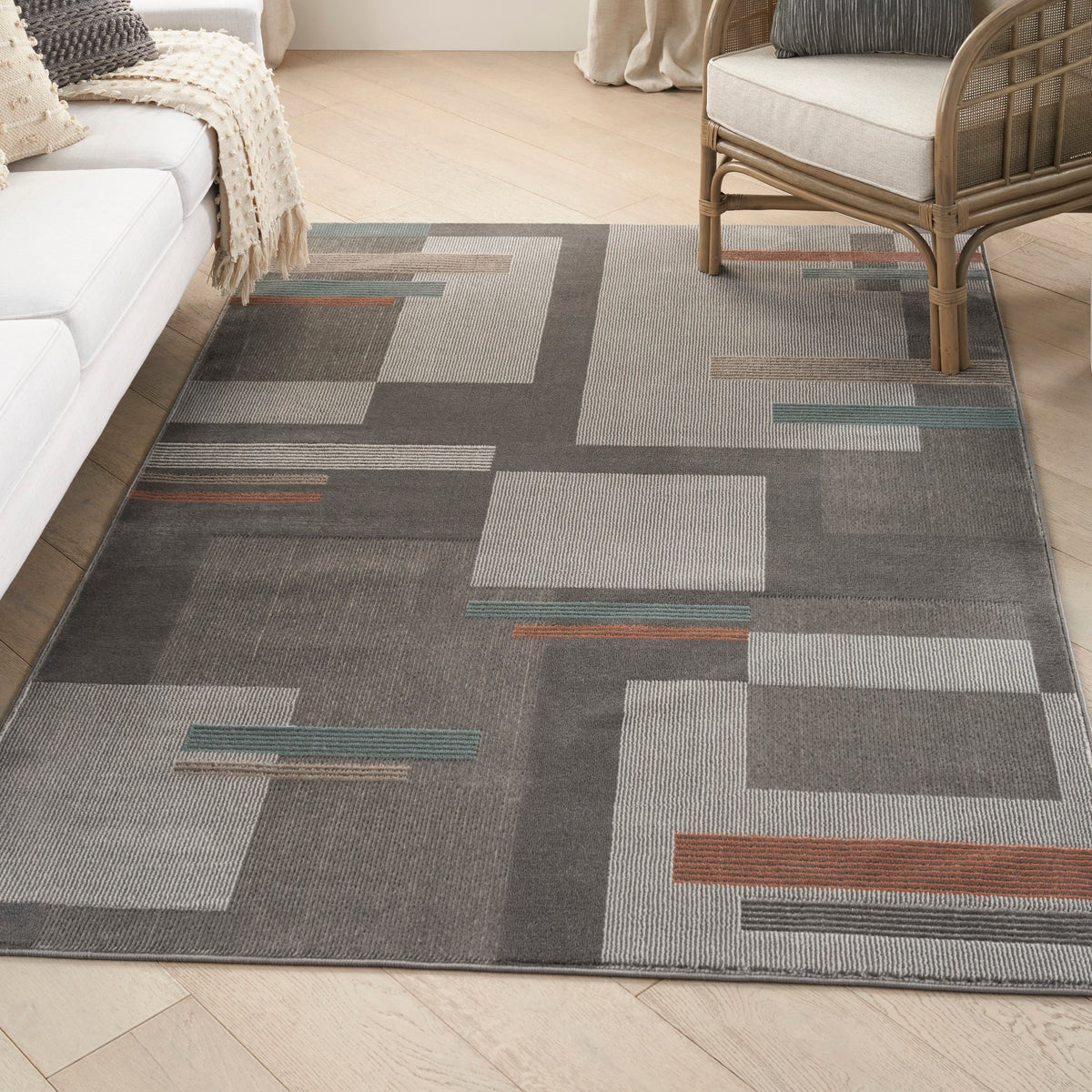Thalia THL02 Grey Multicolor Rug
