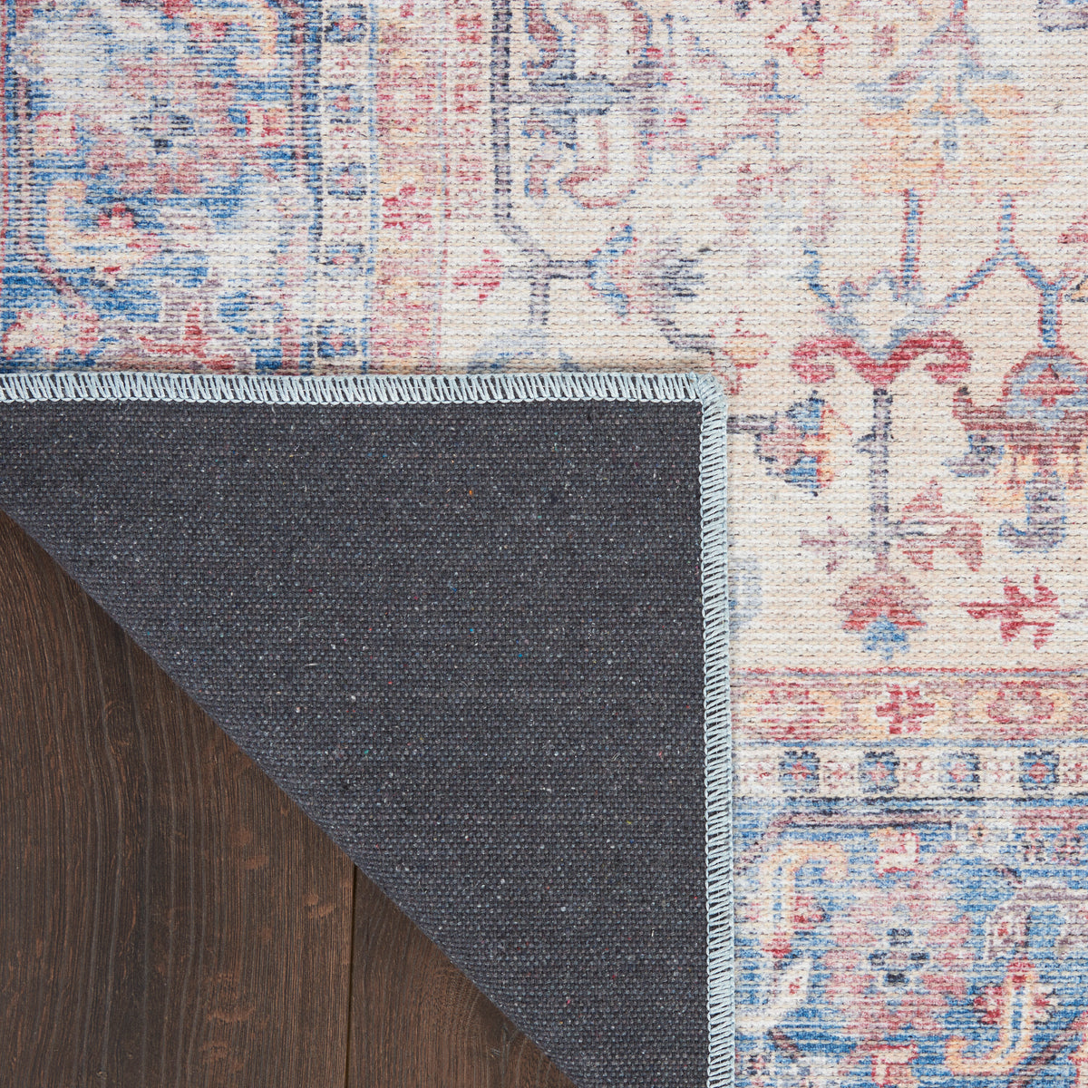 New Concept Washables SR104 Blue Multicolor Rug