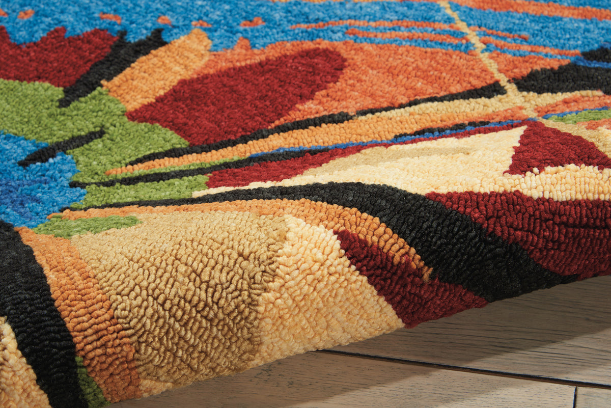 South Beach SOU01 Black Rug
