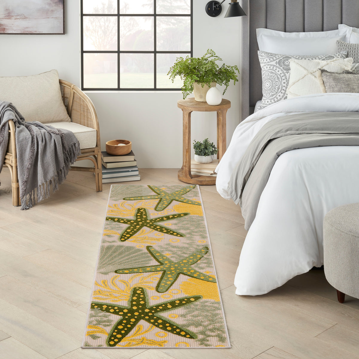 Aloha ALH24 Green Yellow Rug