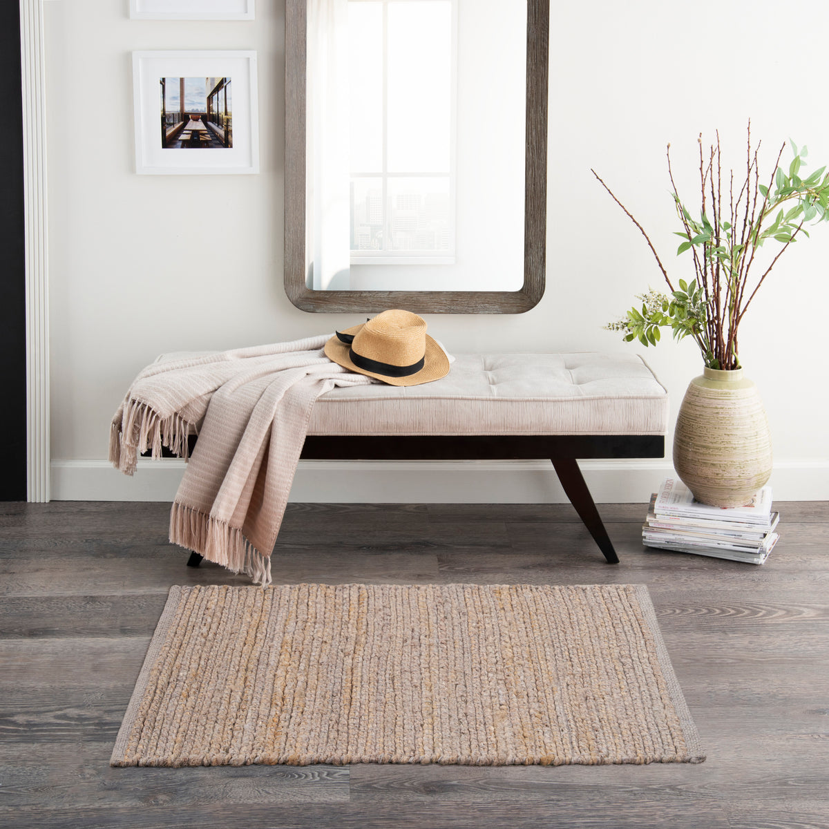 Natural Jute NJT01 Grey Rug