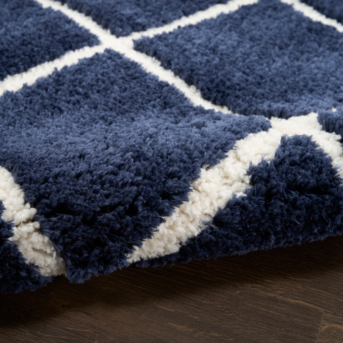 West End Ave WTE01 Navy Ivory Rug
