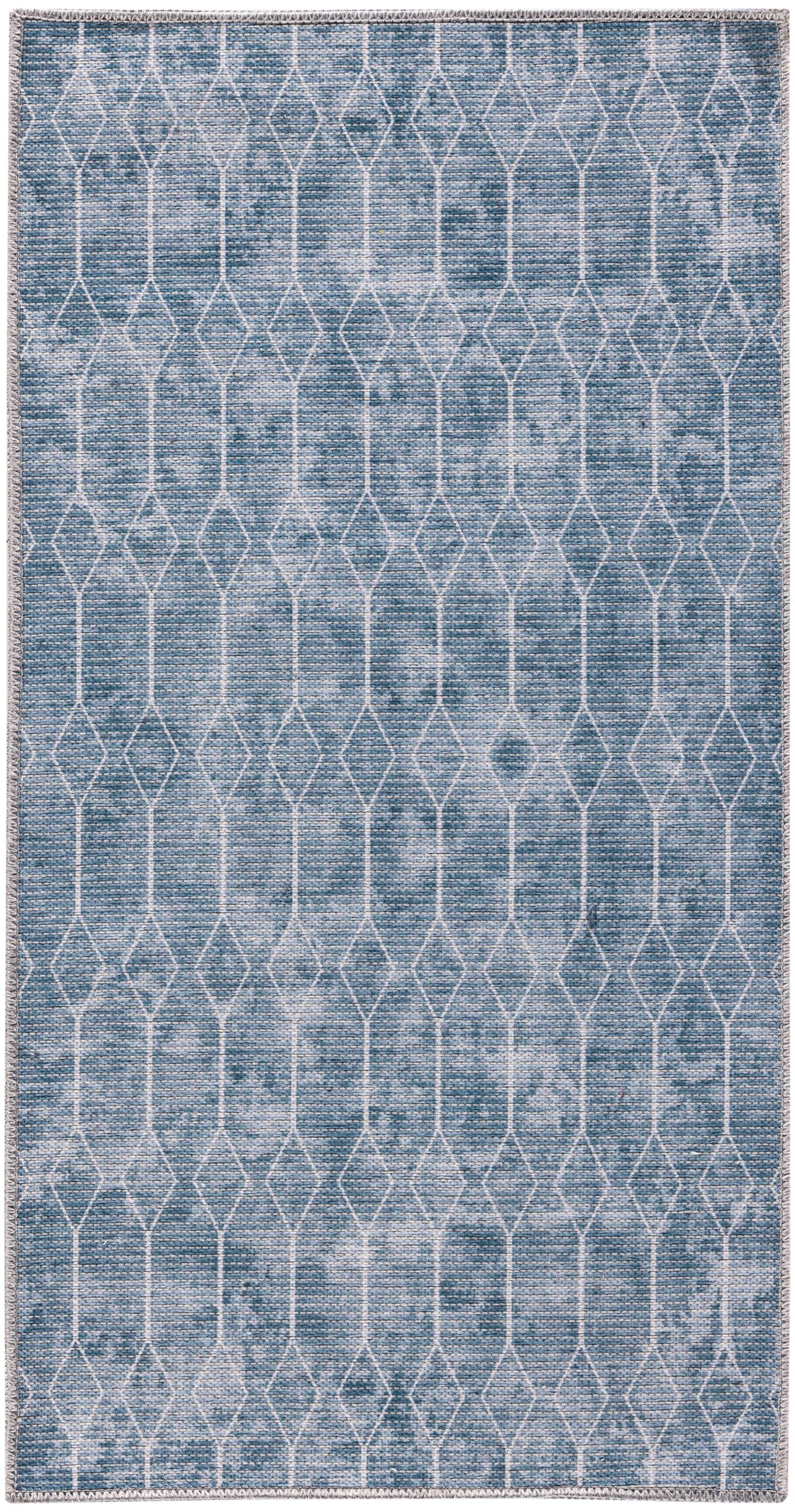 New Concept Washables SR107 Blue Grey Rug