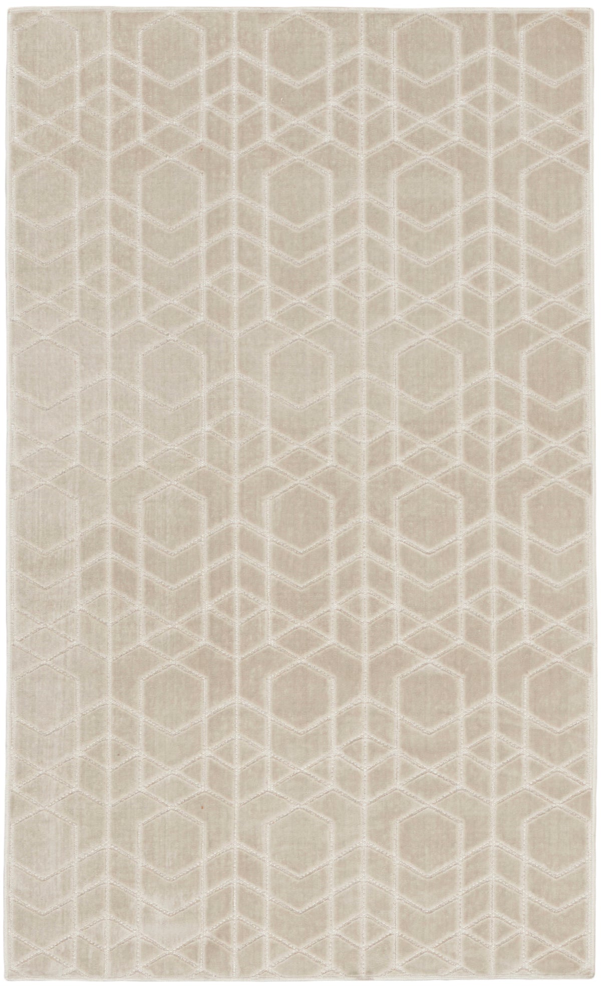 Washable Charm WCH01 Silver Ivory Rug
