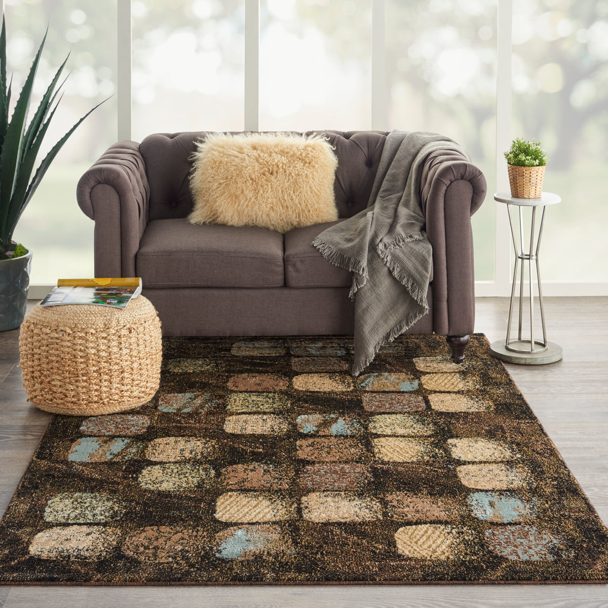 Modesto MDS01 Charcoal Rug