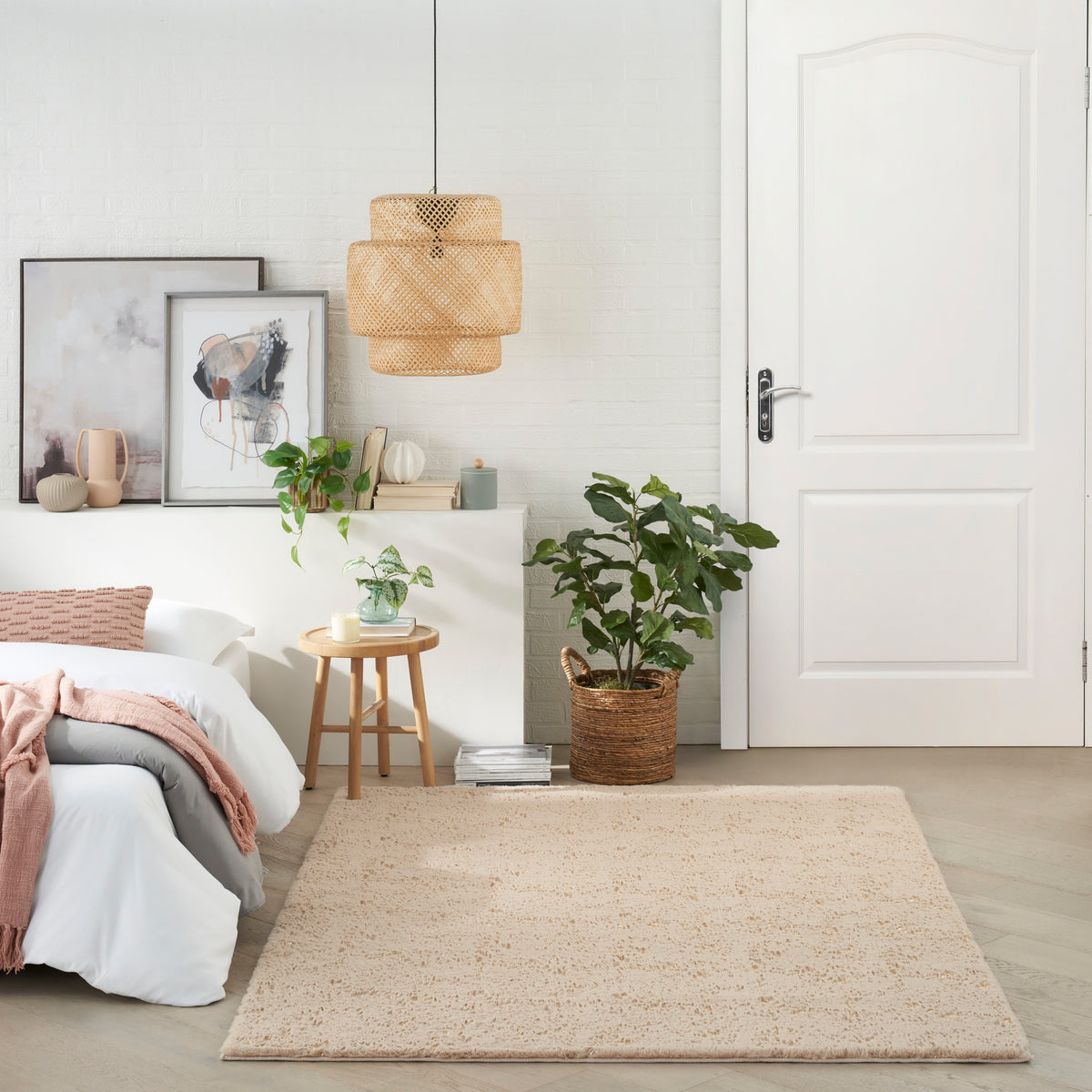Cozy Shimmer CSH01 Beige Gold Rug