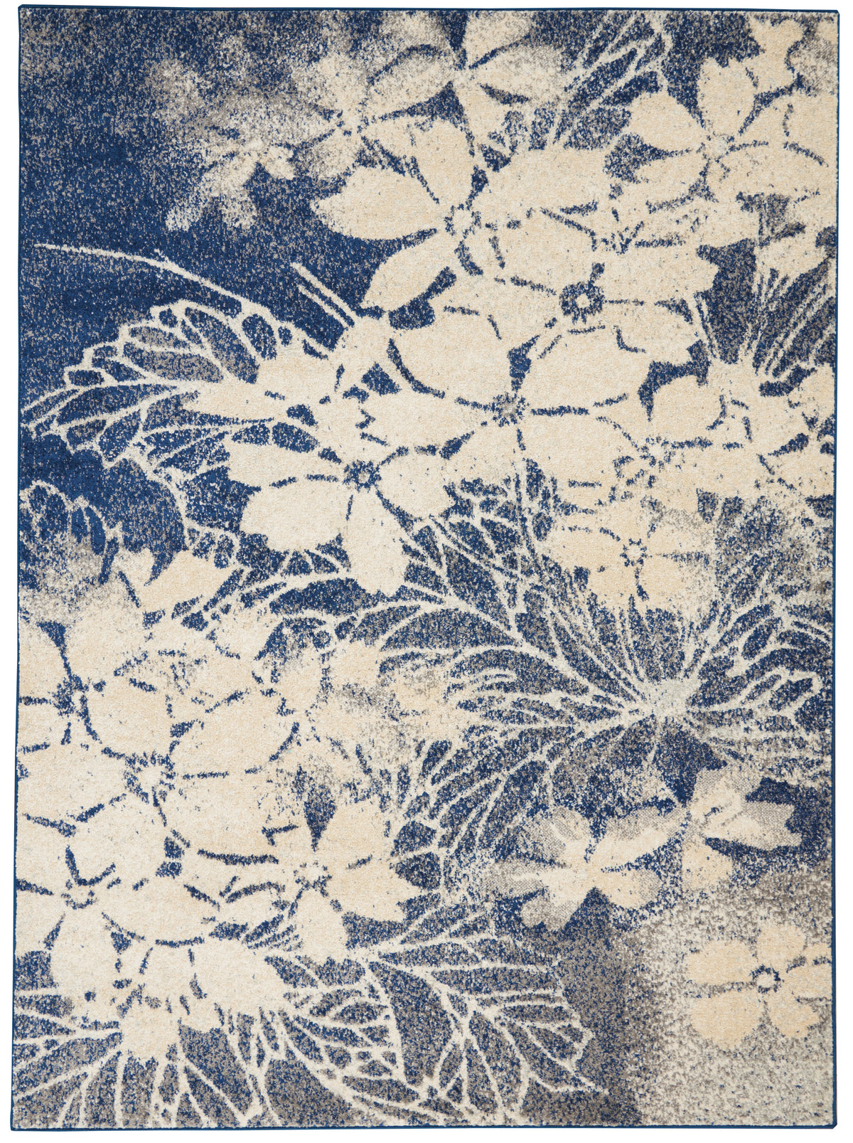 Tranquil TRA08 Beige Navy Rug