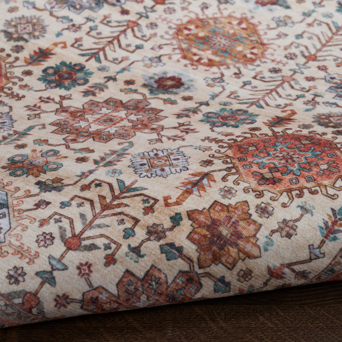 Fulton FUL12 Beige Multicolor Rug