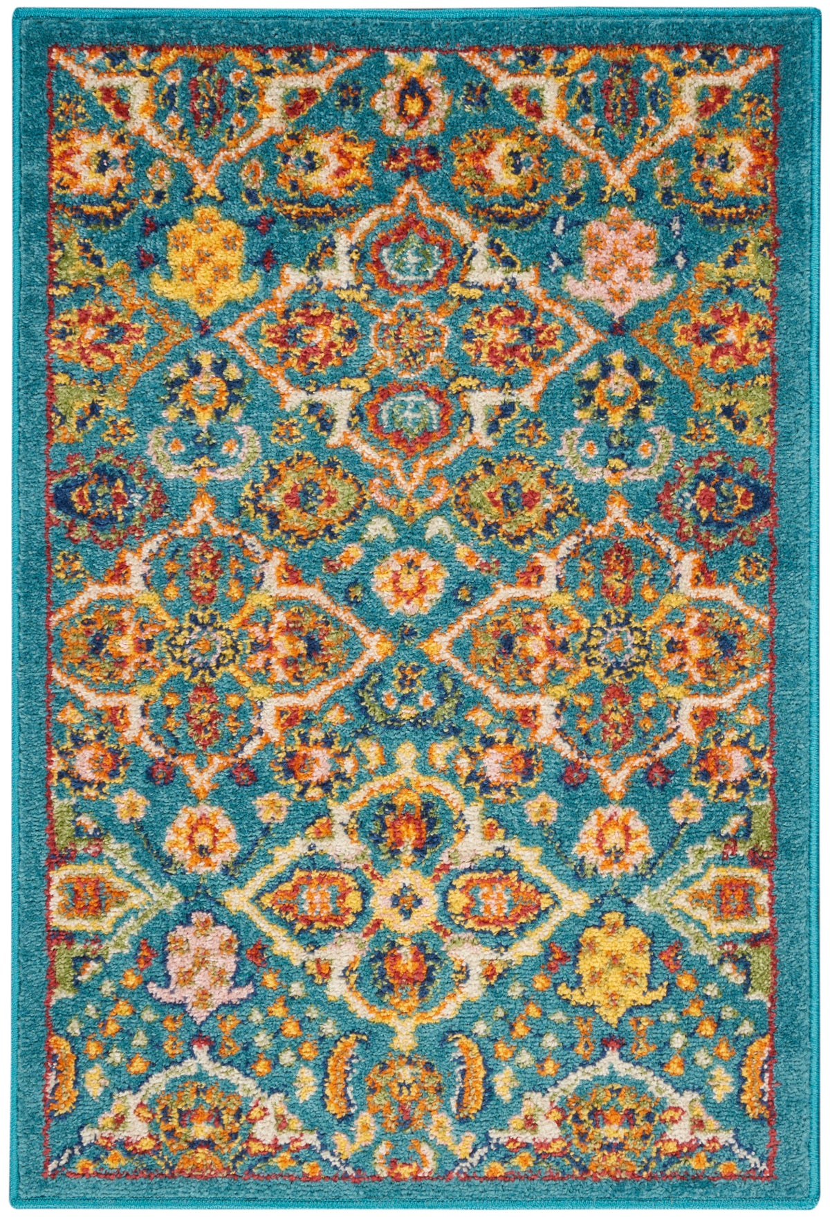 Allur ALR03 Turquoise Ivory Rug