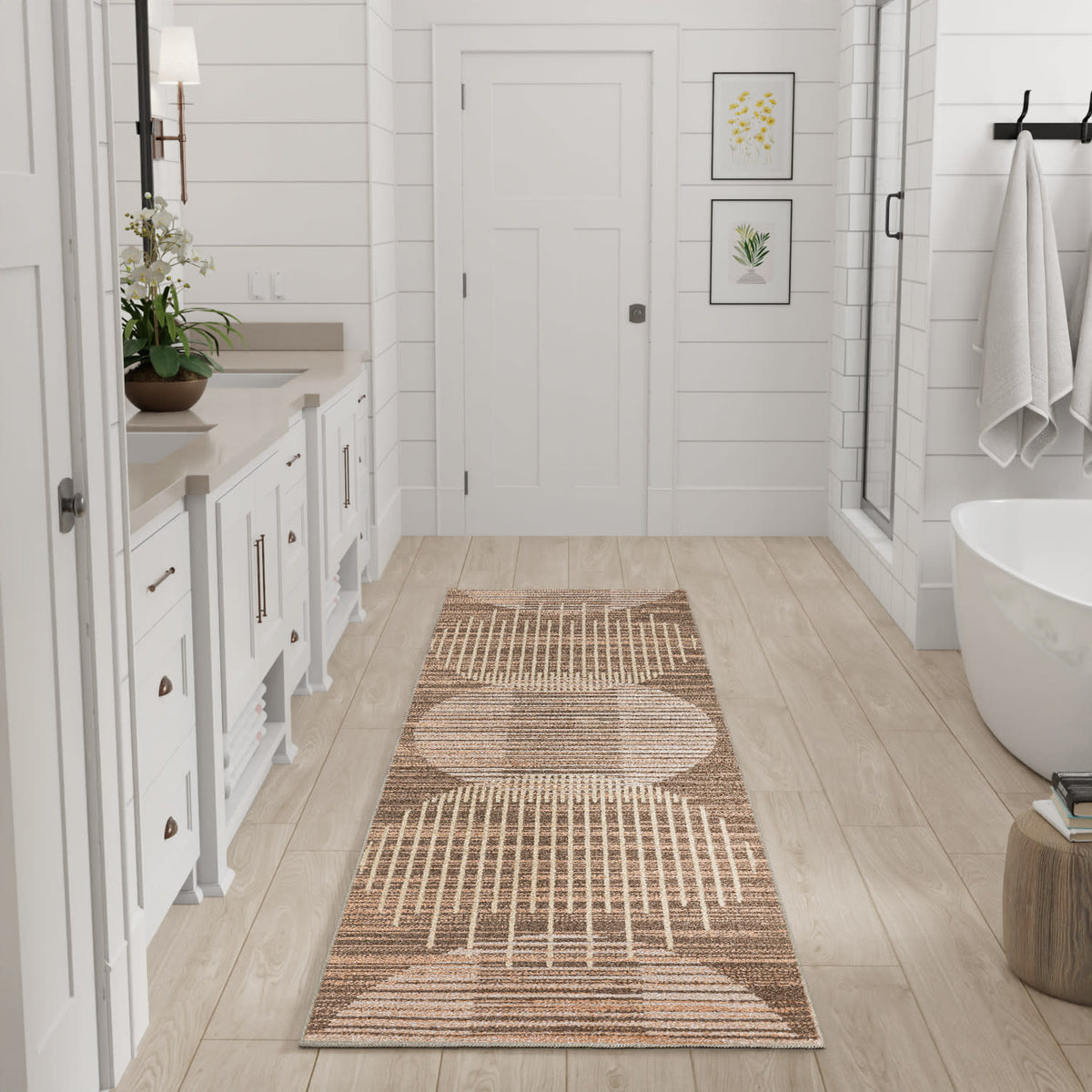 Astra Machine Washable ASW03 Latte Rug