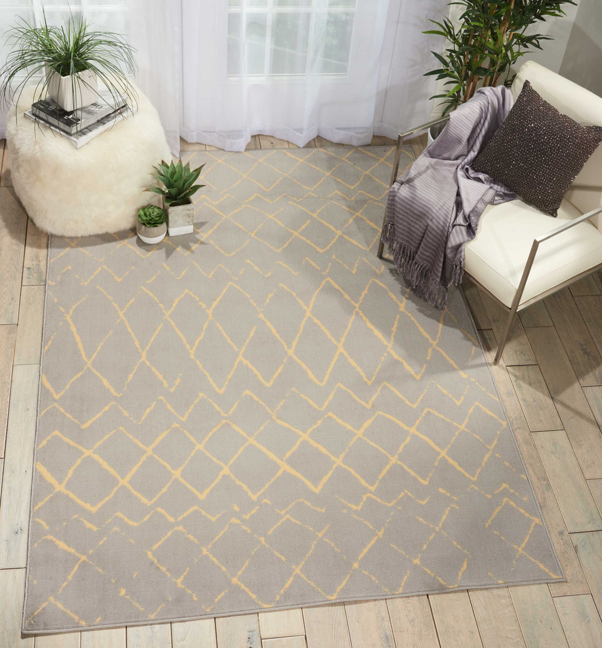 Grafix GRF04 Grey Rug