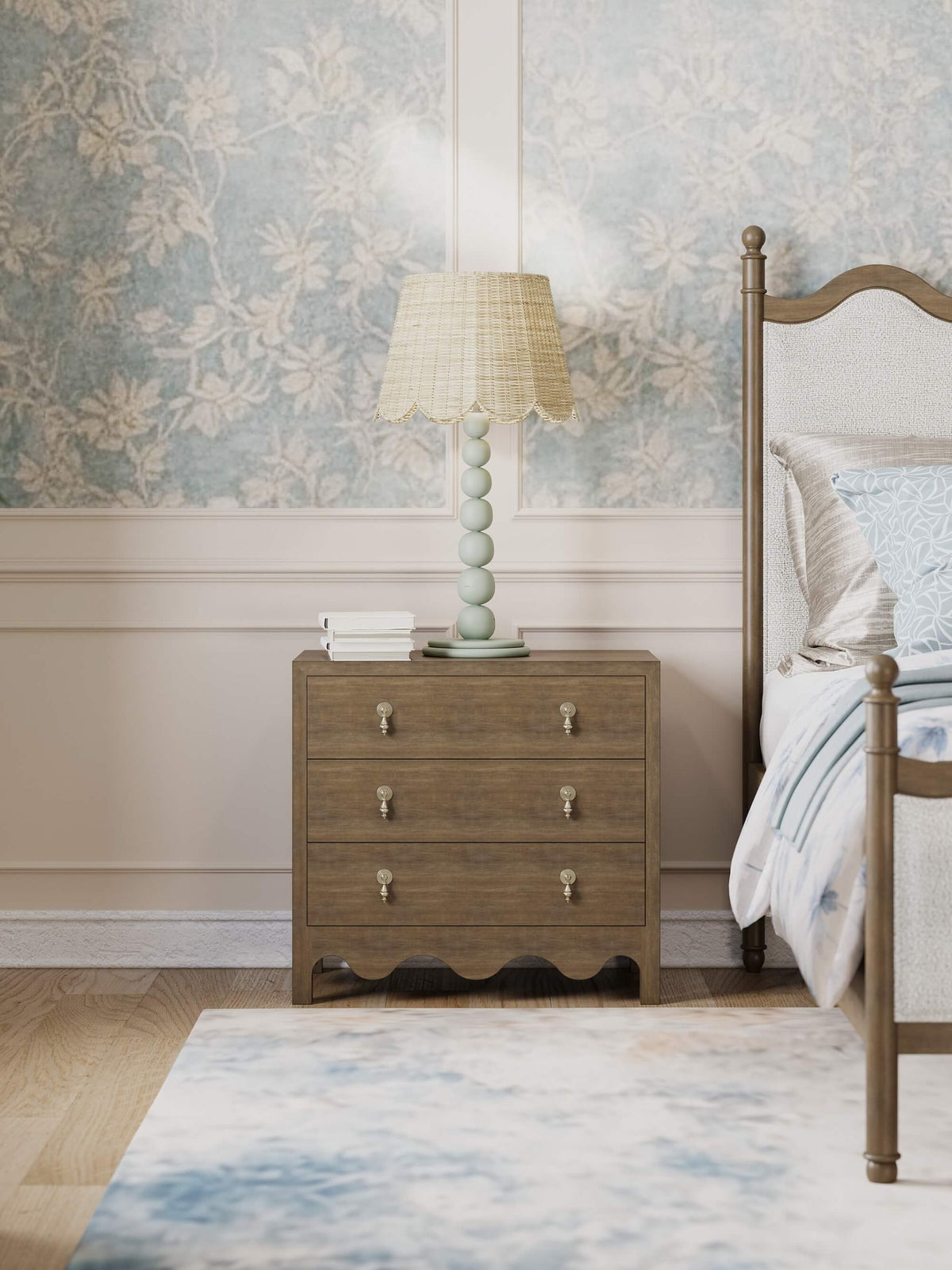 Chloe 3 Drawer Dresser in Straw Wash