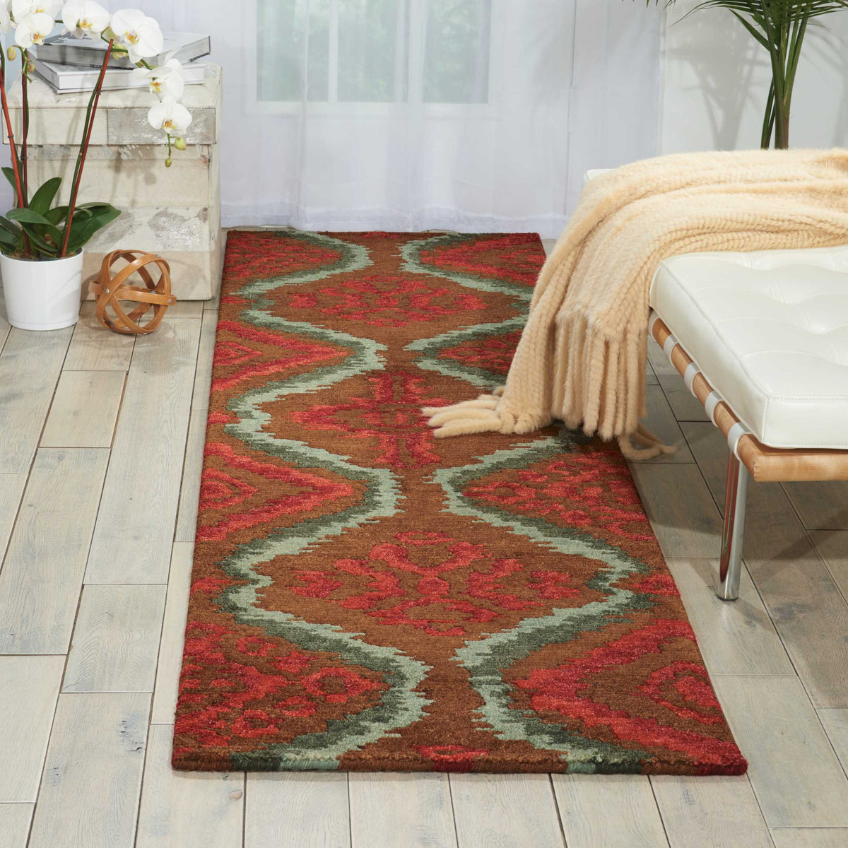 Tahoe MTA06 Brown Red Rug