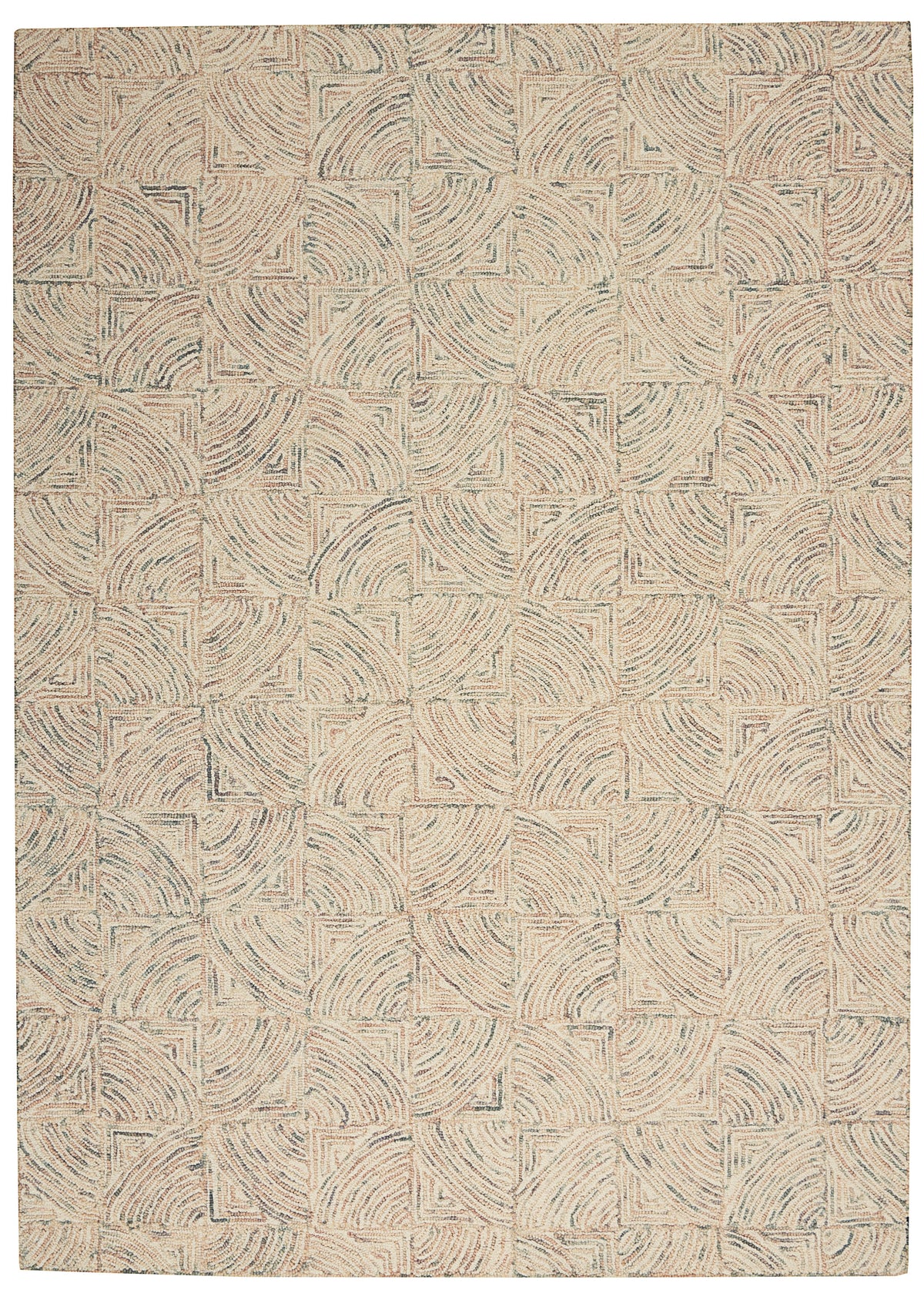 Interlock ITL05 Ivory Multicolor Rug