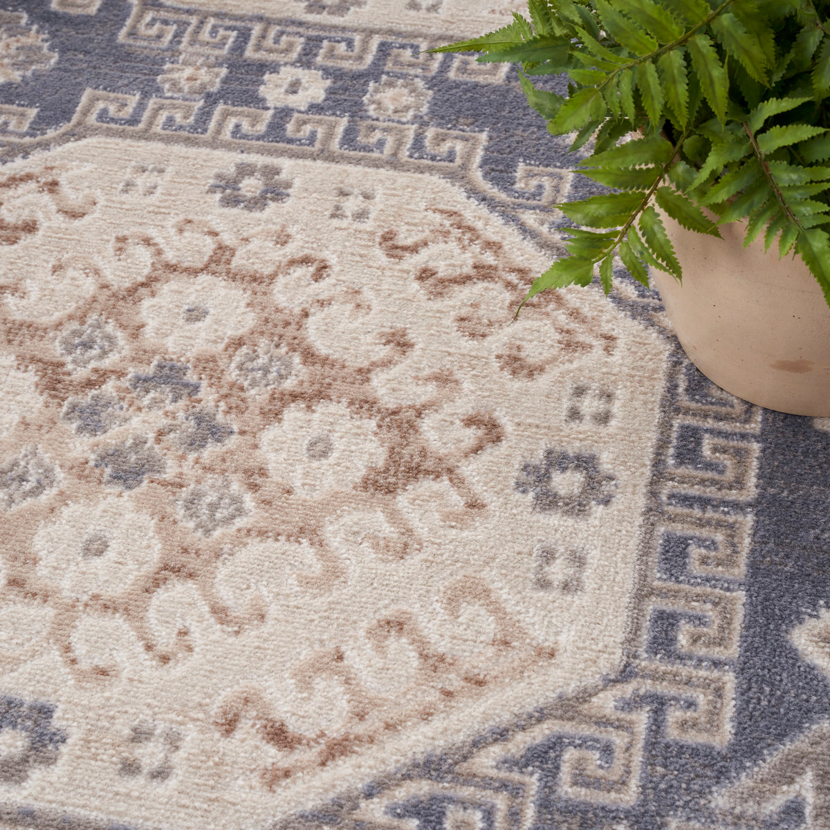 Serenity Home SRH01 Ivory Blue Rug