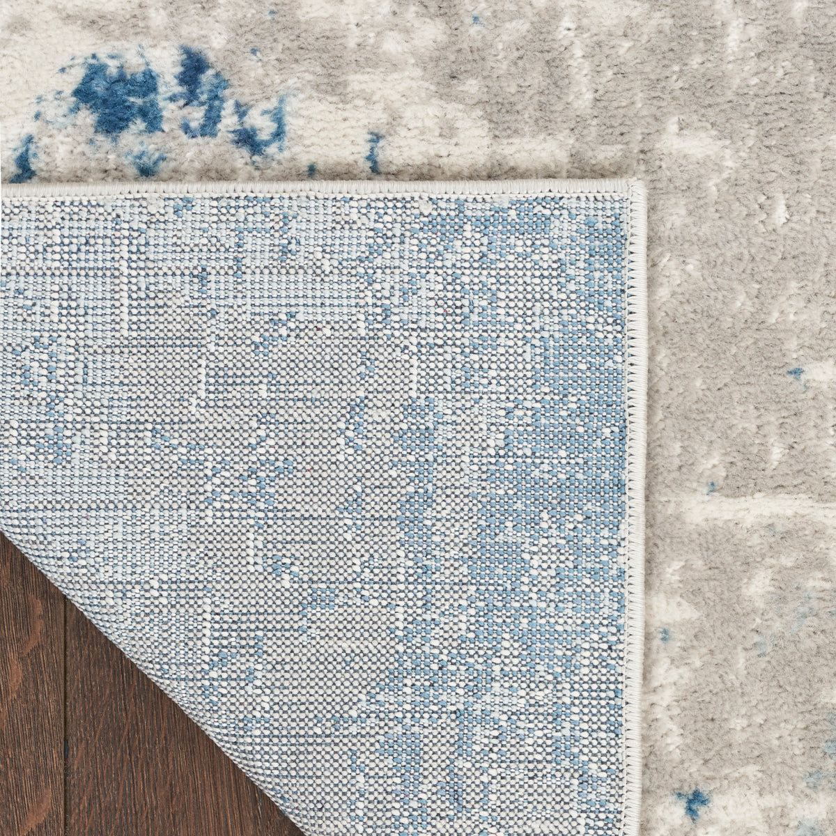 Quarry QUA01 Ivory Grey Blue Rug