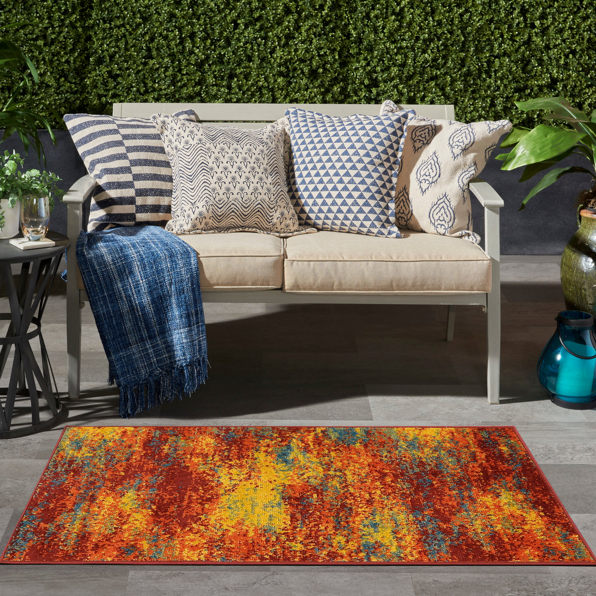 Nourison Essentials NRE06 Flame Rug