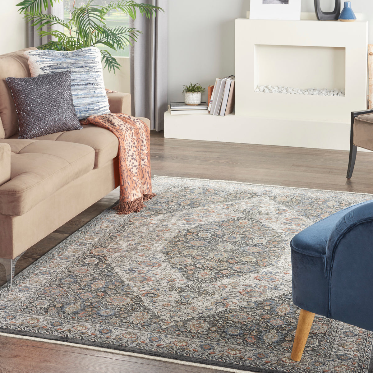 Starry Nights STN11 Grey Blue Rug