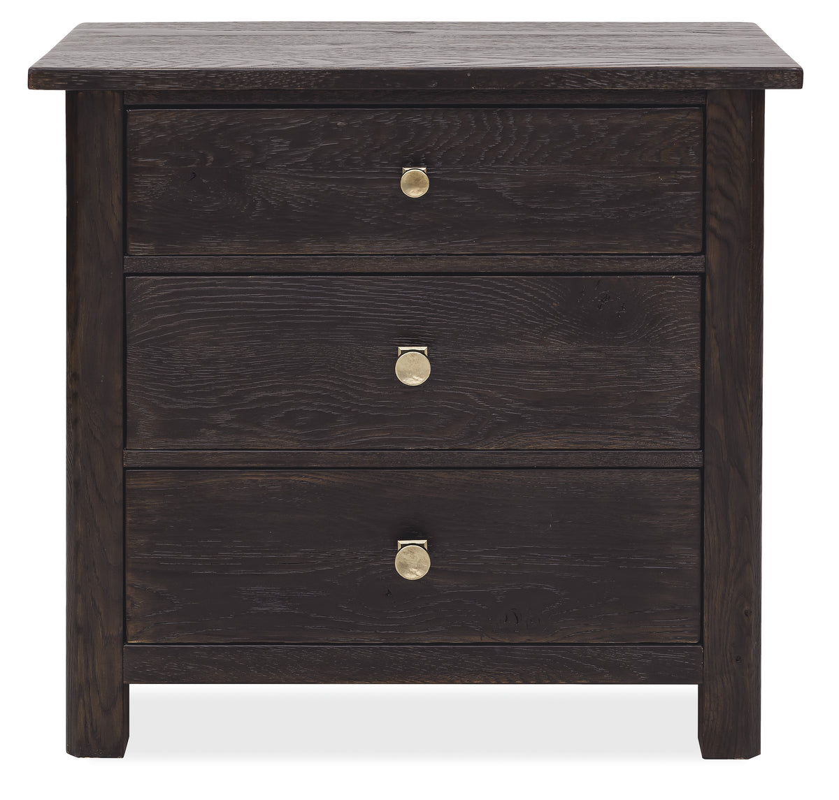 Driftwood Three-Drawer Nightstand