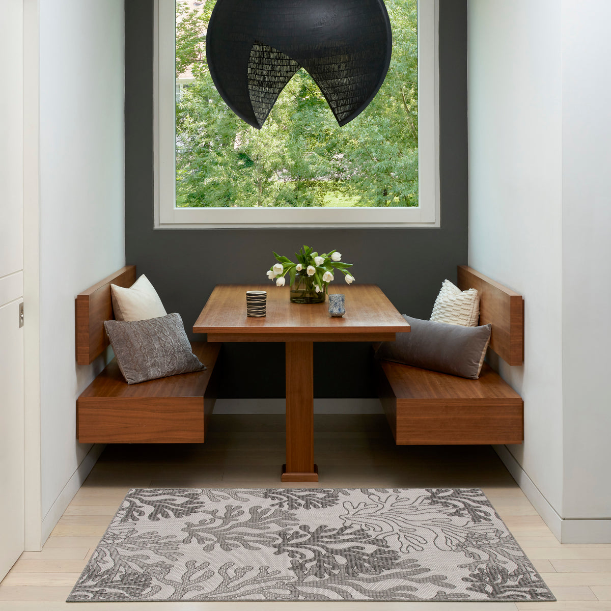 Garden Oasis GOA05 Grey Rug