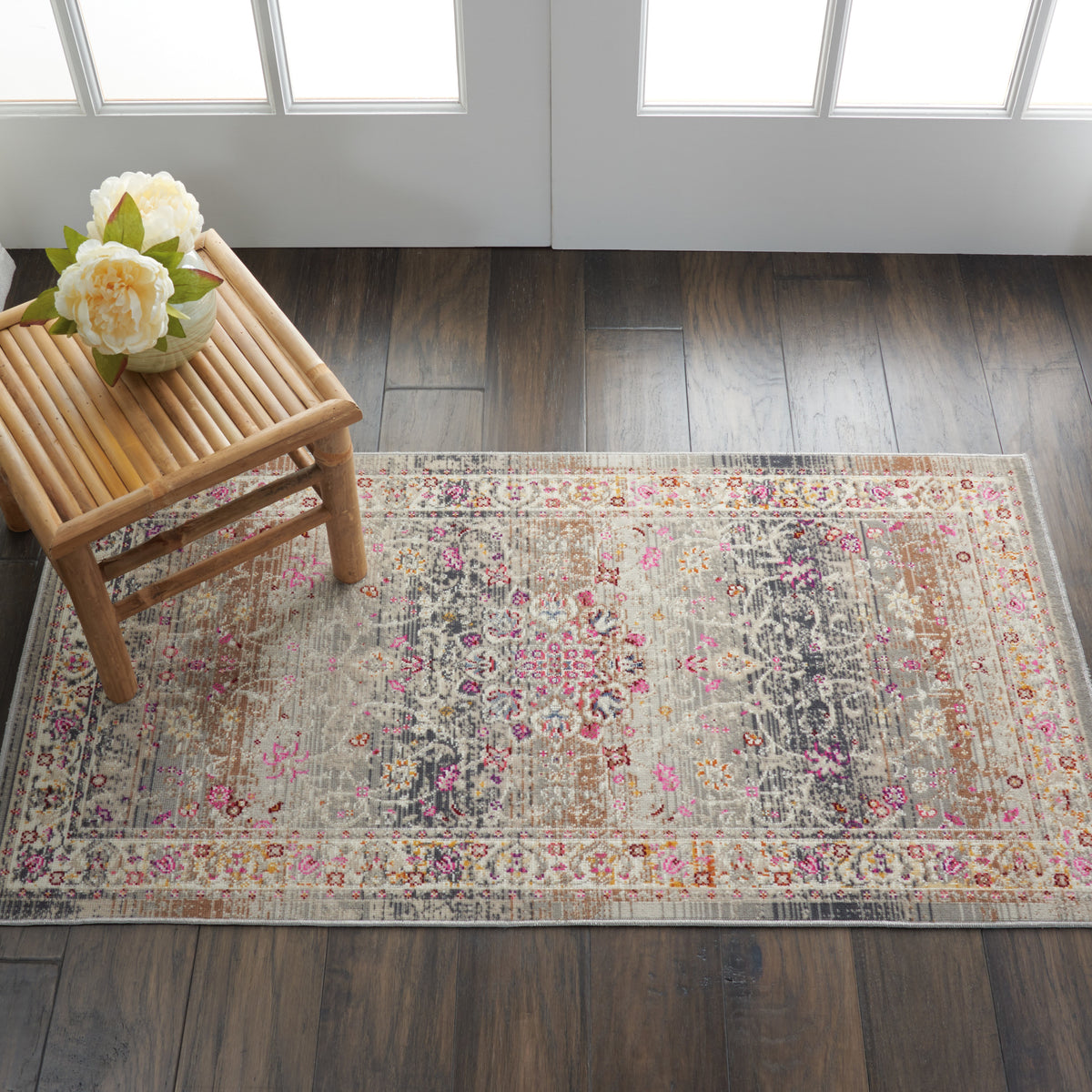 Vintage Kashan VKA01 Grey Rug