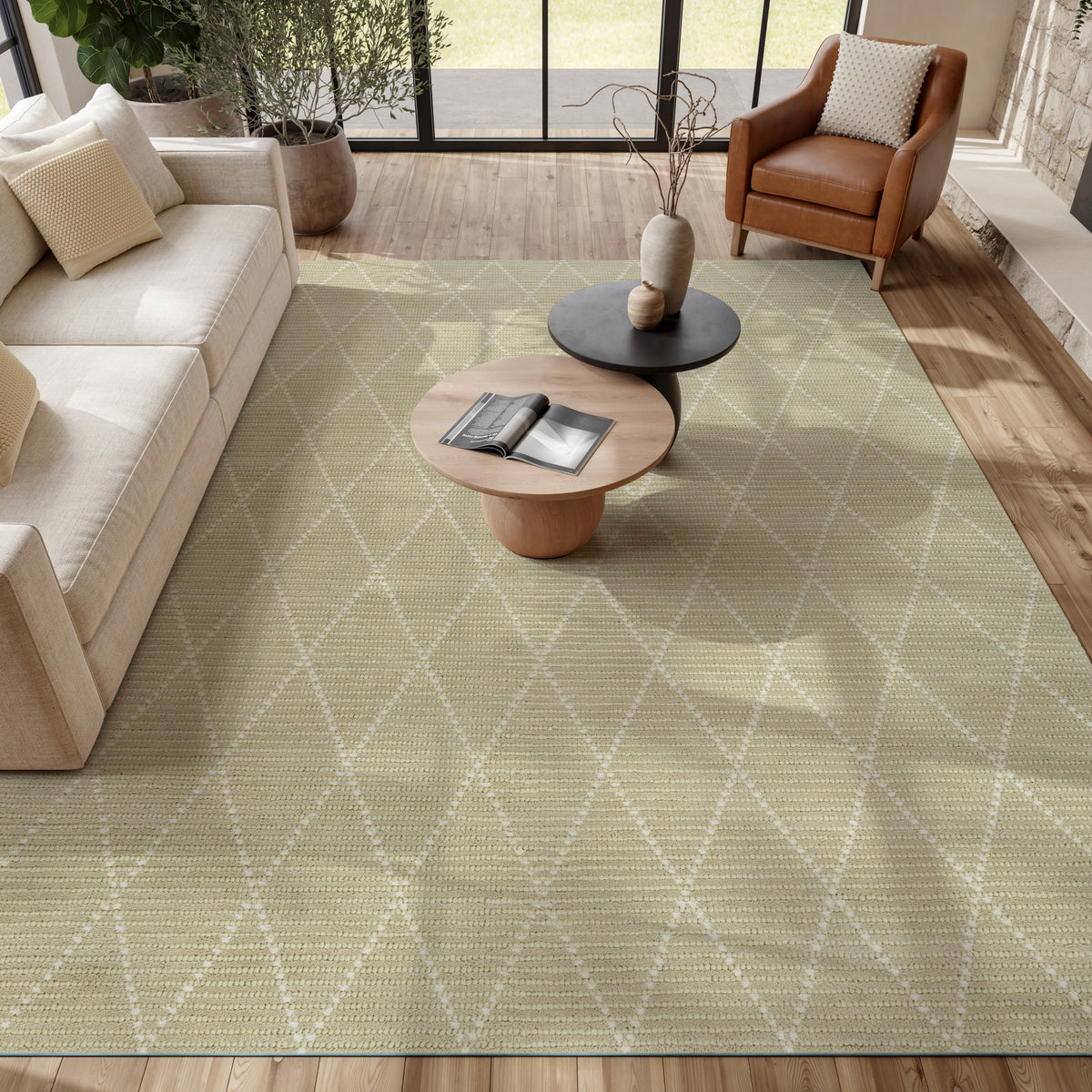 Azure AZU01 Sage Rug