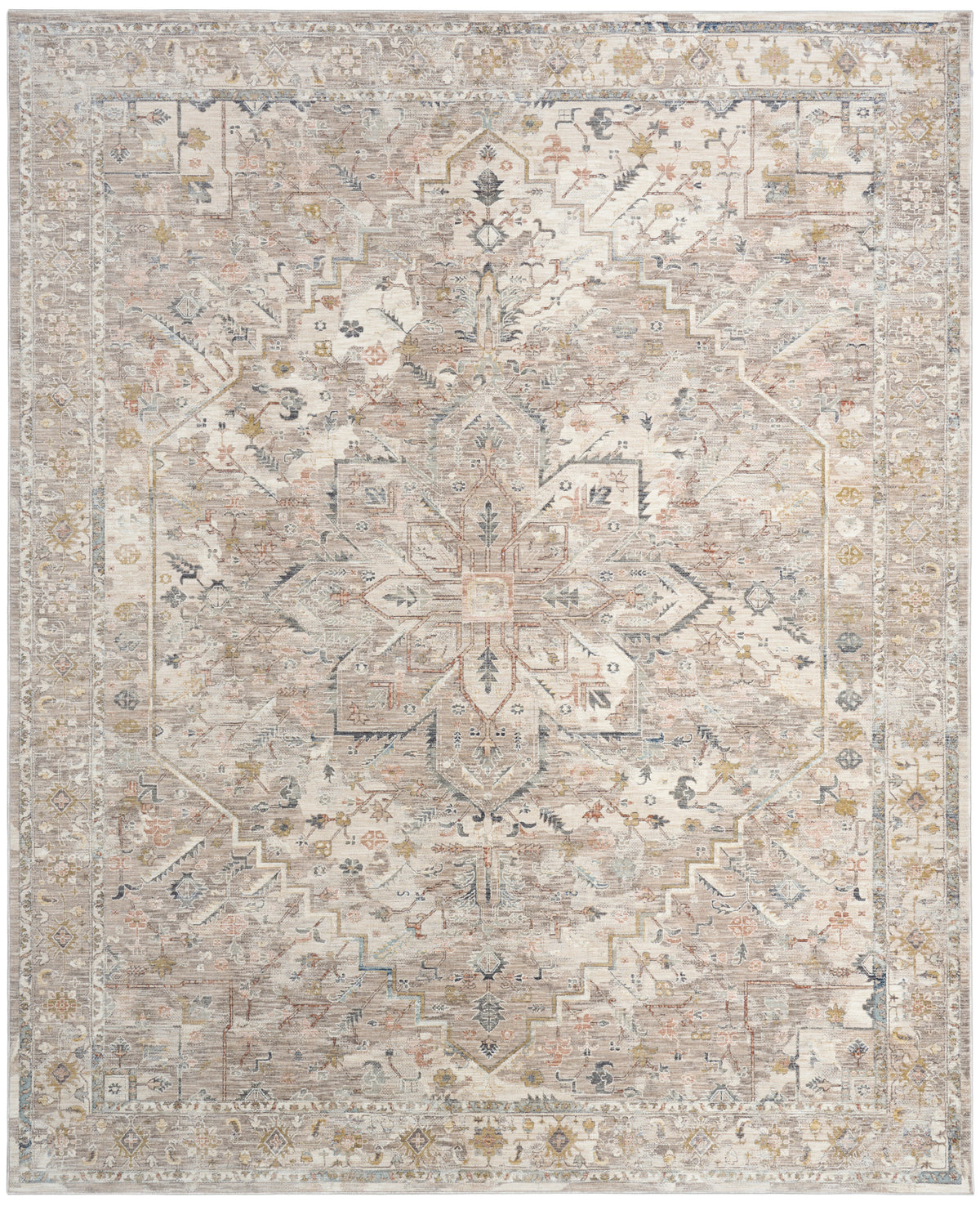 Antique Fusion ANF02 Ivory Multicolor Rug