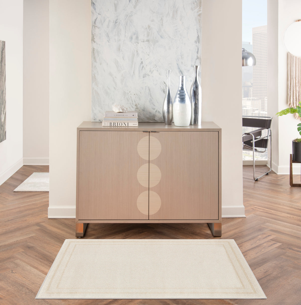 Nourison Essentials NRE02 Ivory Gold Rug