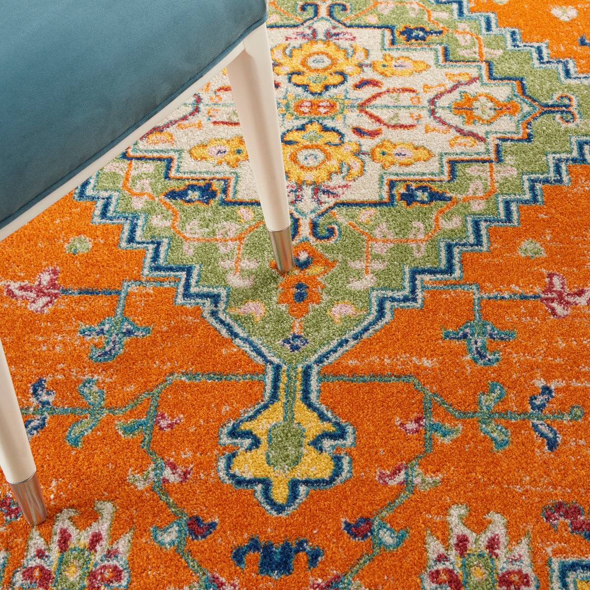 Allur ALR01 Orange Multicolor Rug