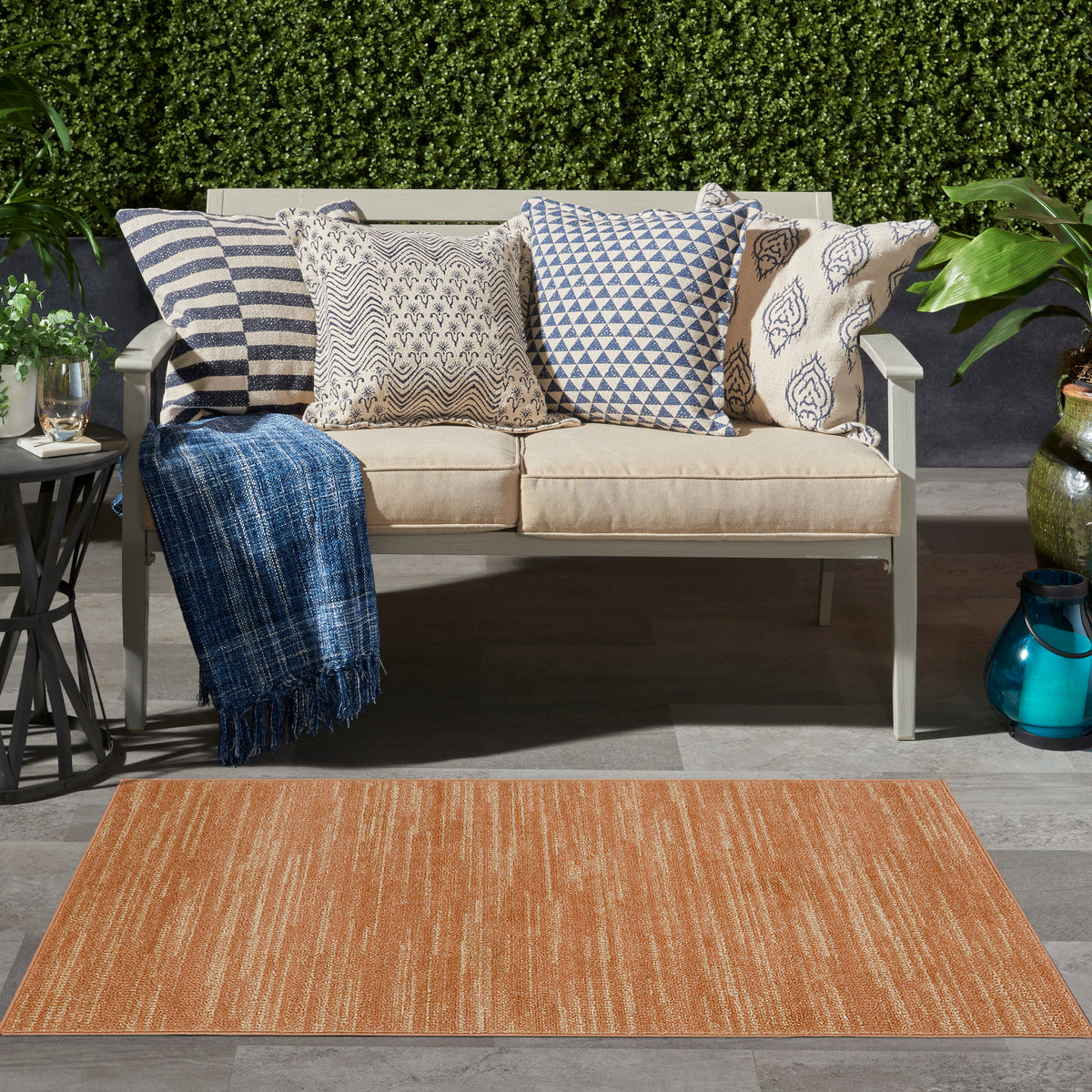 Nourison Essentials NRE01 Rust Rug