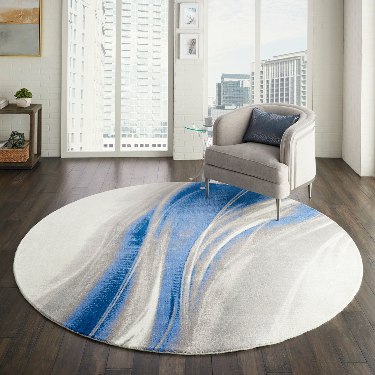 Twilight TWI28 Ivory Grey Blue Rug