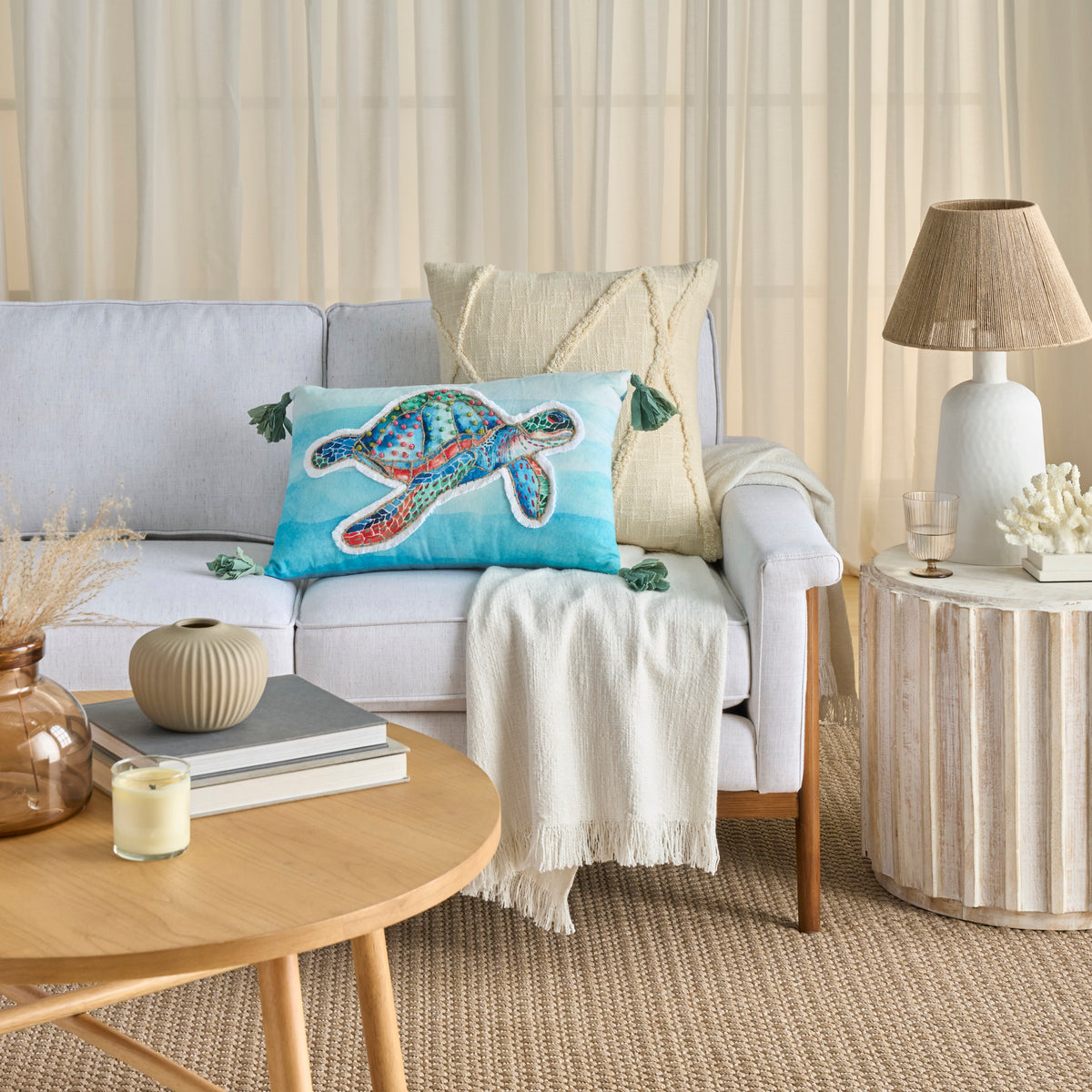 Coastal Accessories GL005 Multicolor 13" x 21" Throw Pillows