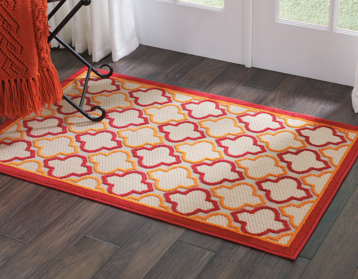 Aloha ALH06 Red Rug