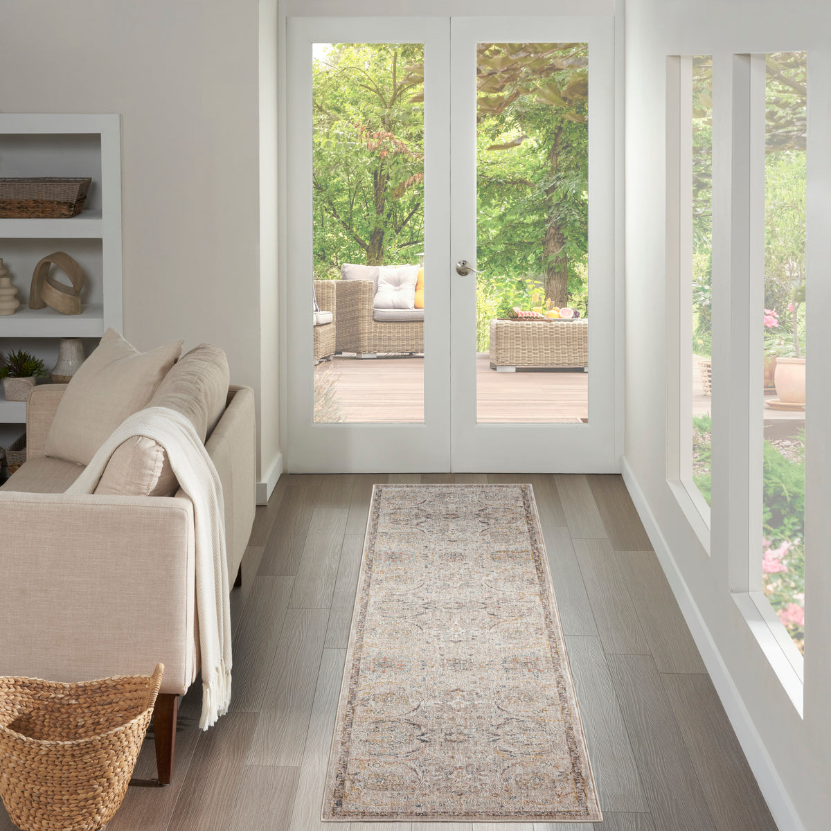 Antique Fusion ANF03 Light Grey Rug