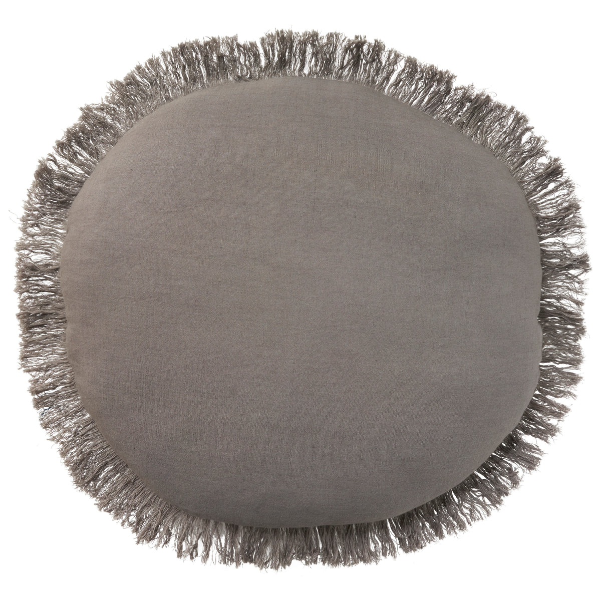 Sofia RC993 Charcoal 20" x 20"round Throw Pillows