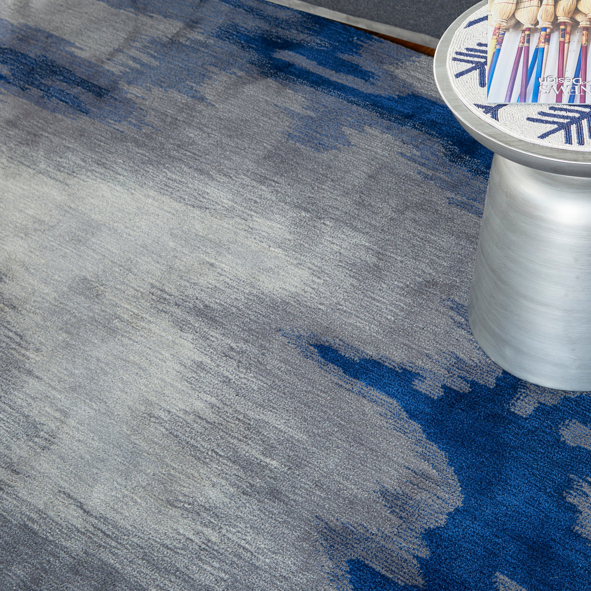 Symmetry SMM10 Grey Blue Rug