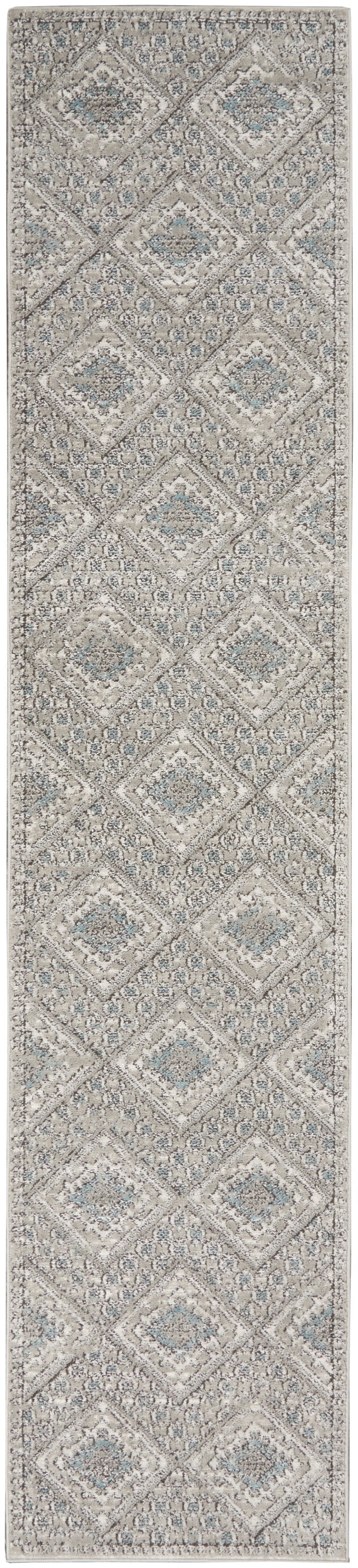 Quarry QUA16 Grey Ivory Blue Rug