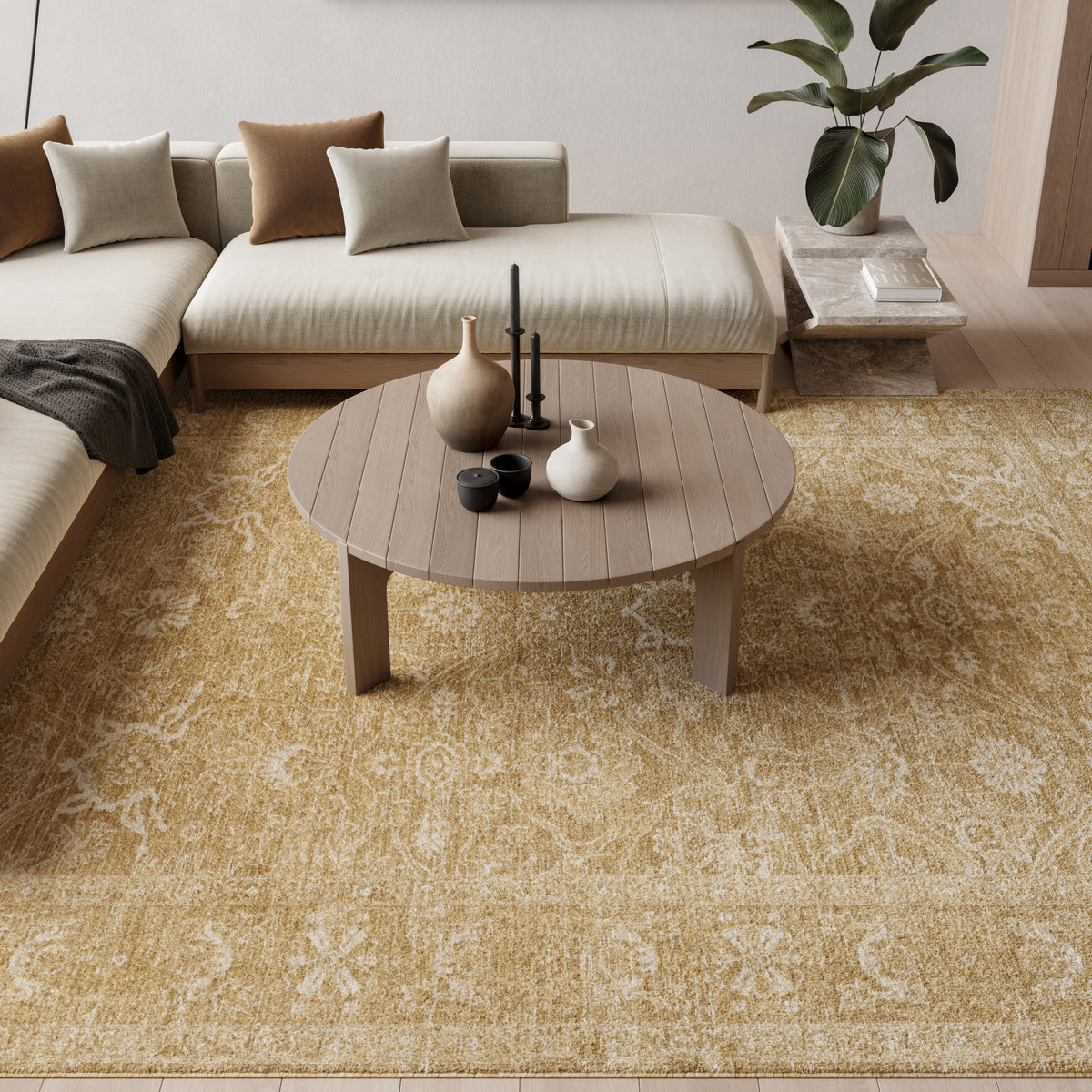 Moonlit MLI02 Taupe Rug