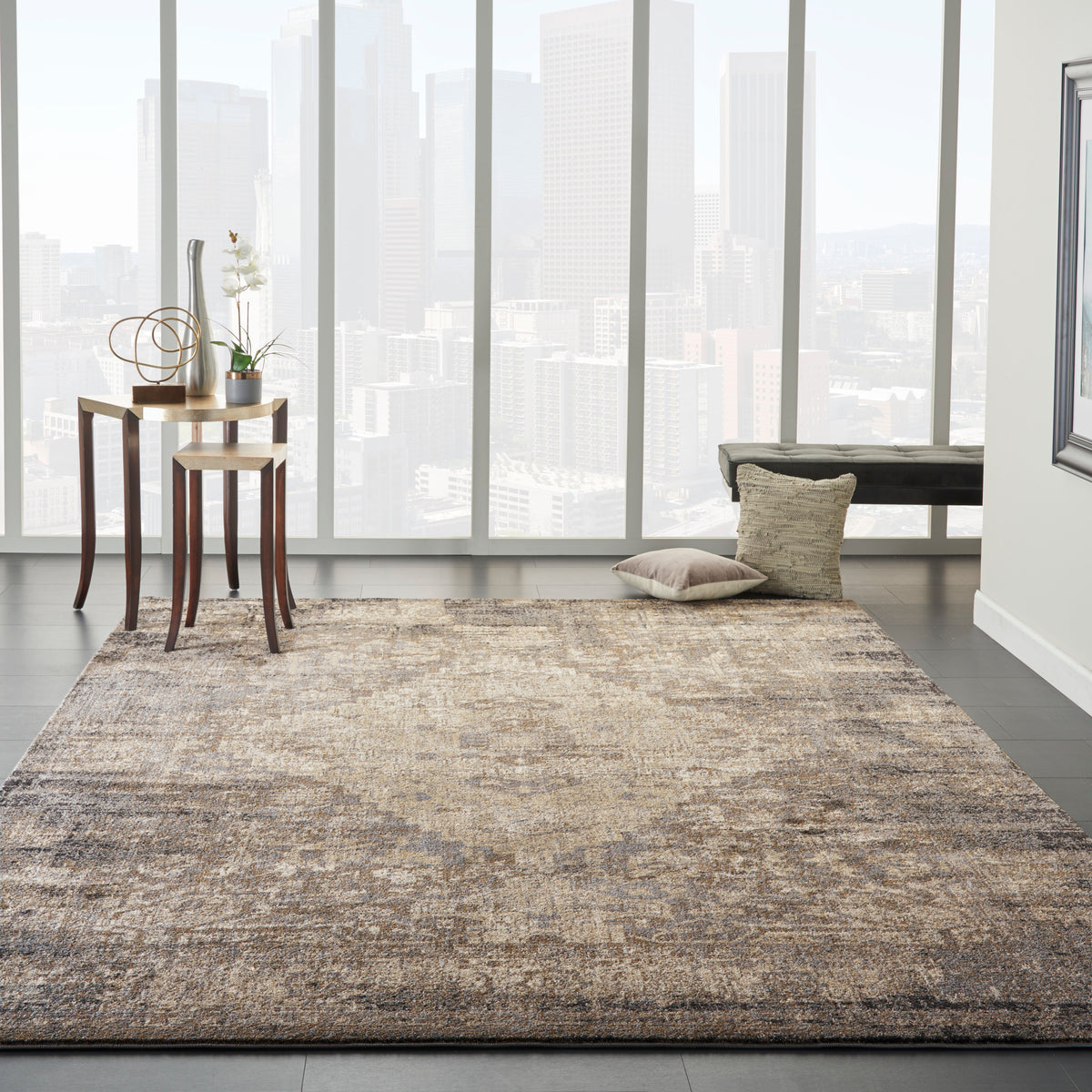 Moroccan Celebration KI3M2 Grey Slate Rug