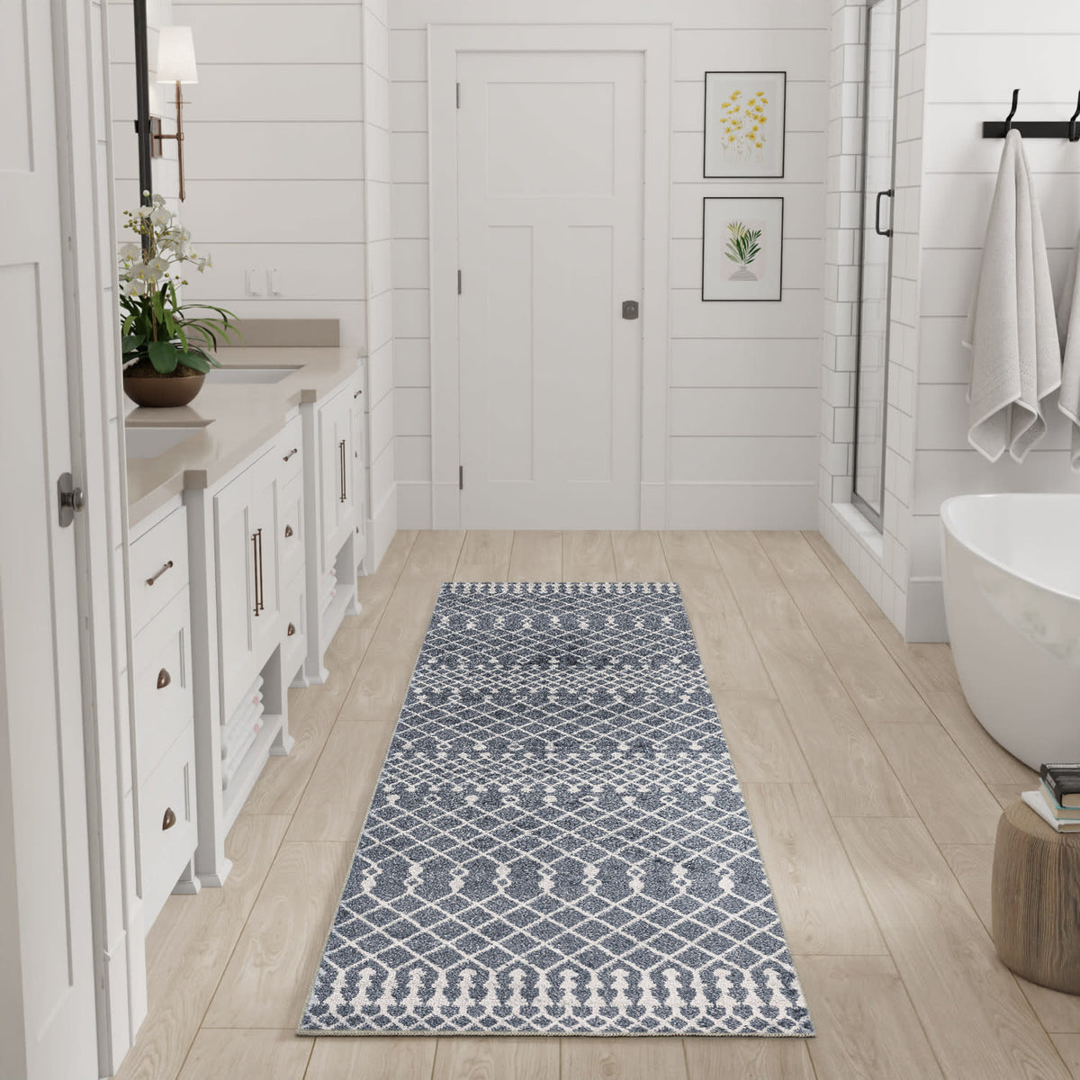 Astra Machine Washable ASW10 Denim Rug