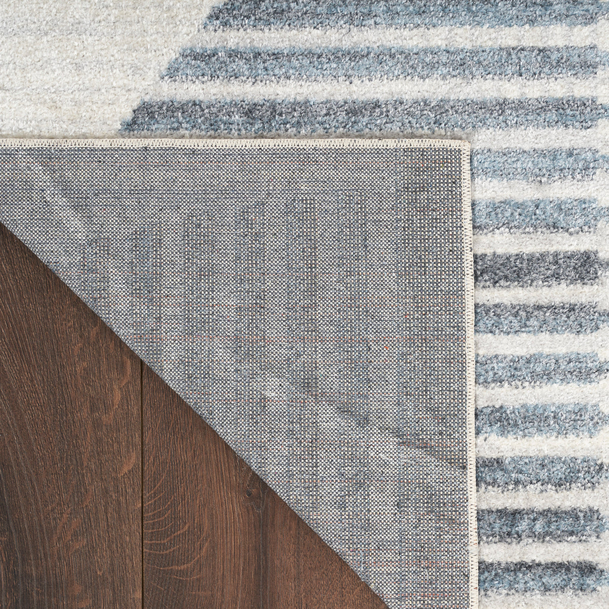 Astra Machine Washable ASW03 Ivory Blue Rug
