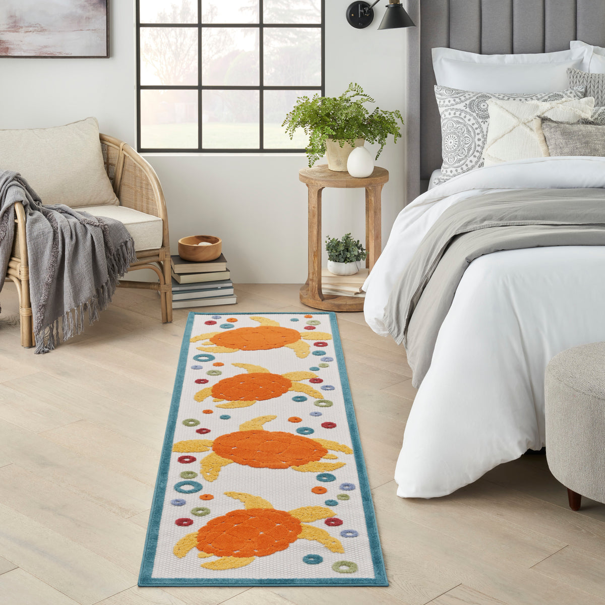Aloha ALH27 Teal Multicolor Rug