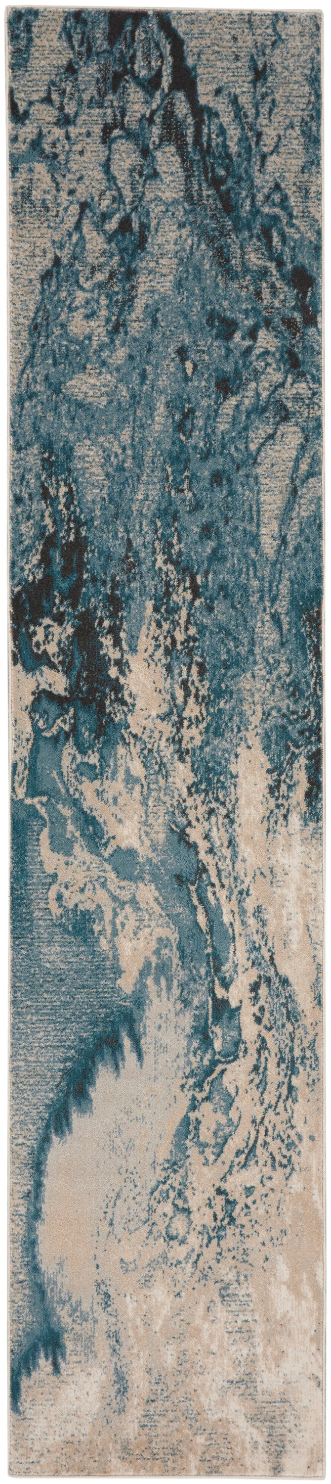 Maxell MAE08 Ivory/Teal Rug