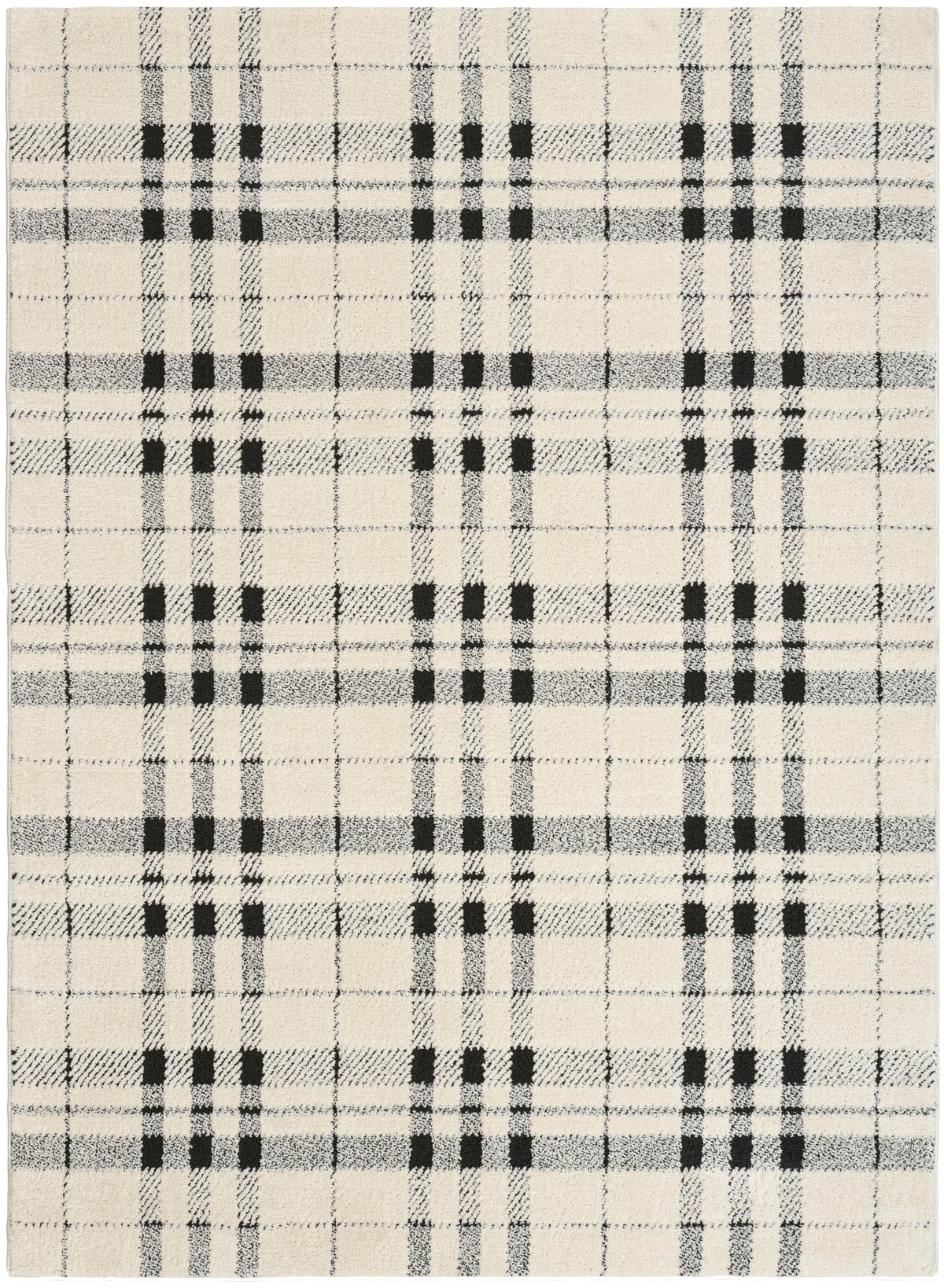 Modern Comfort MNC04 Ivory Black Rug