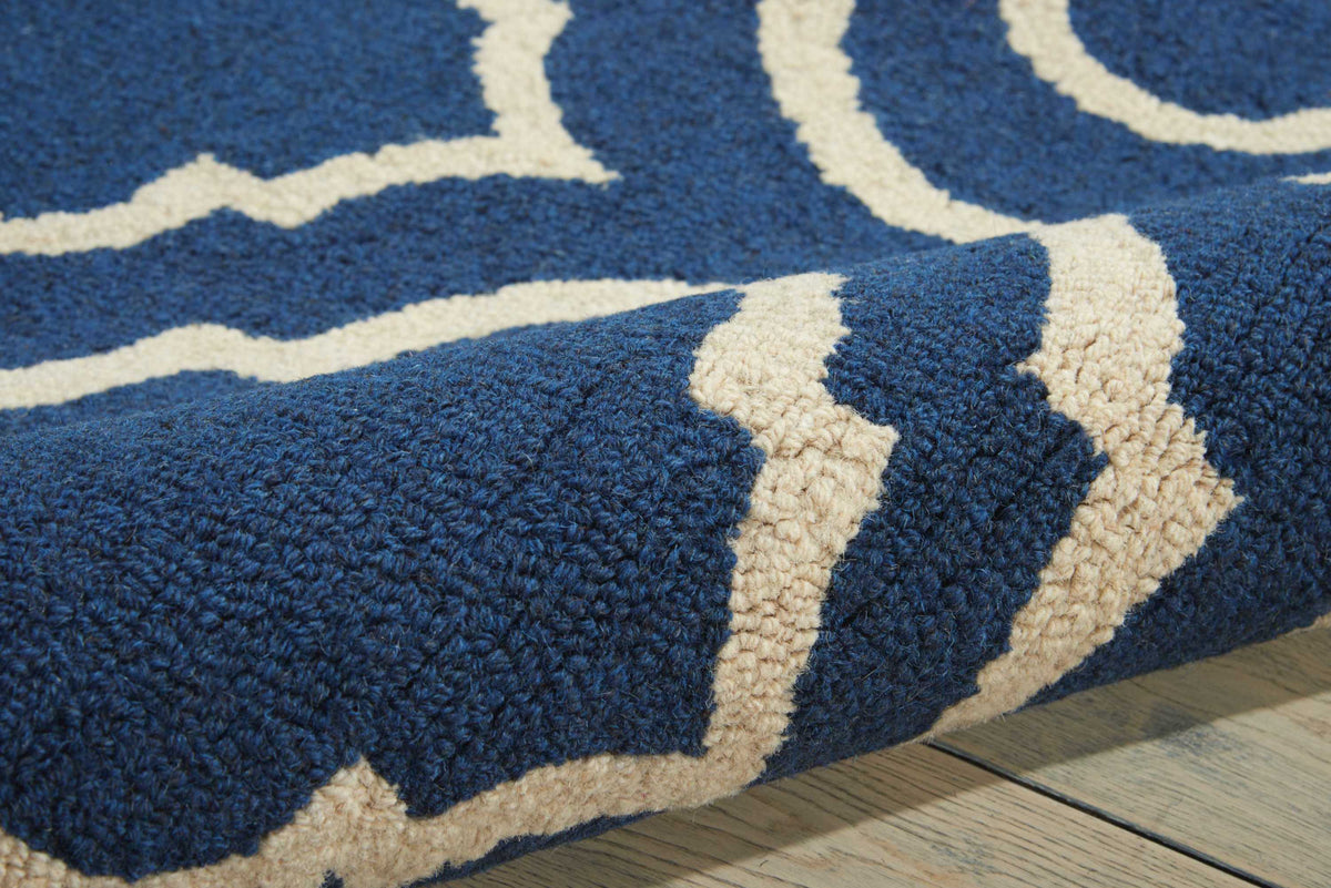 Linear LIN15 Navy Rug