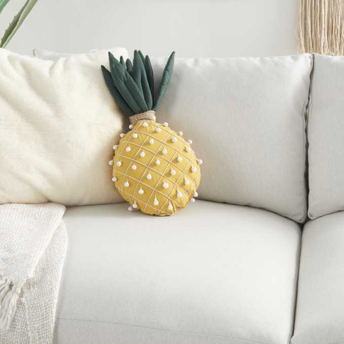 Plush AZ191 Yellow 20" x 12" Throw Pillows