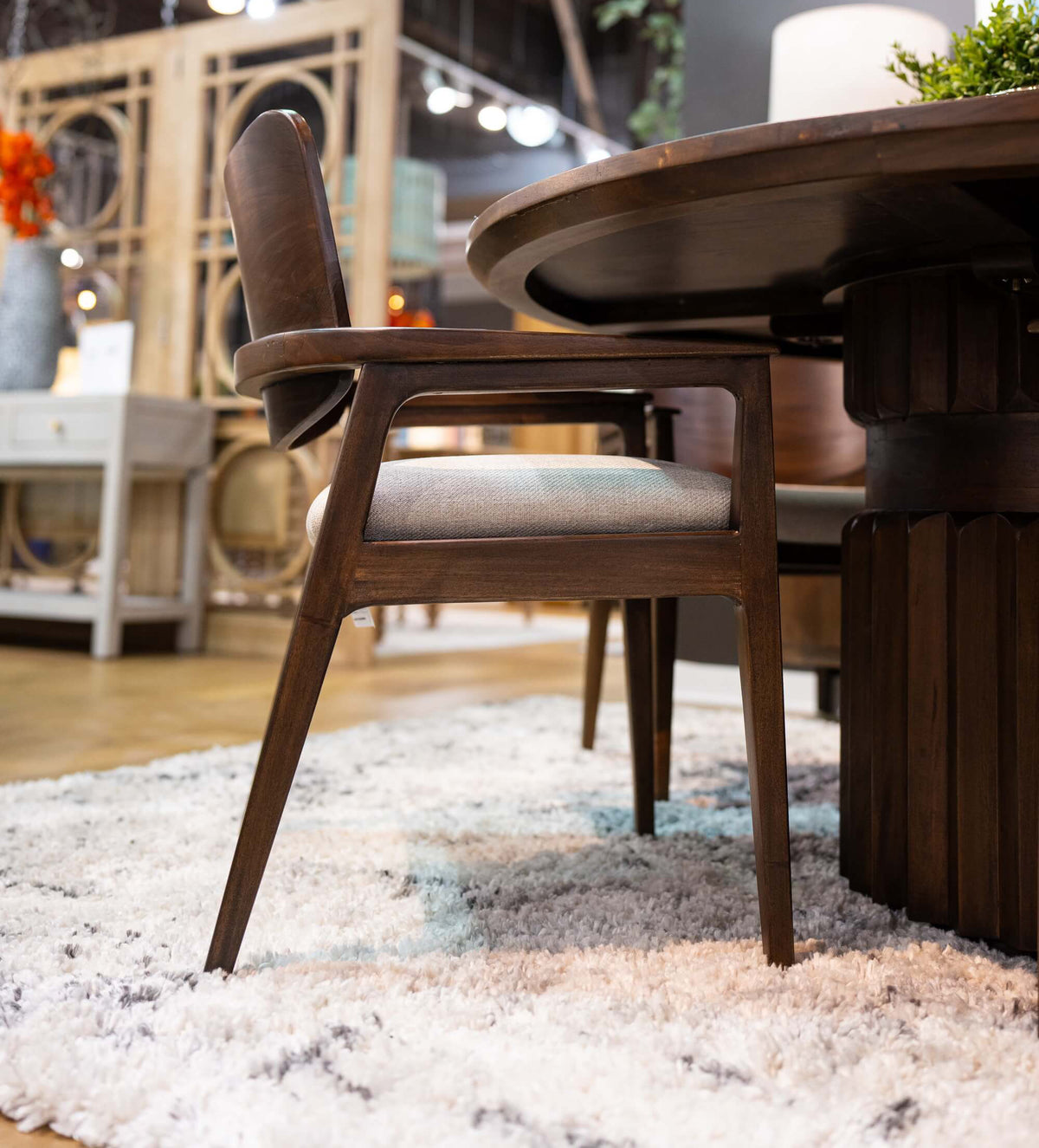 Colorado Round Dining Table 60'' in Walnut