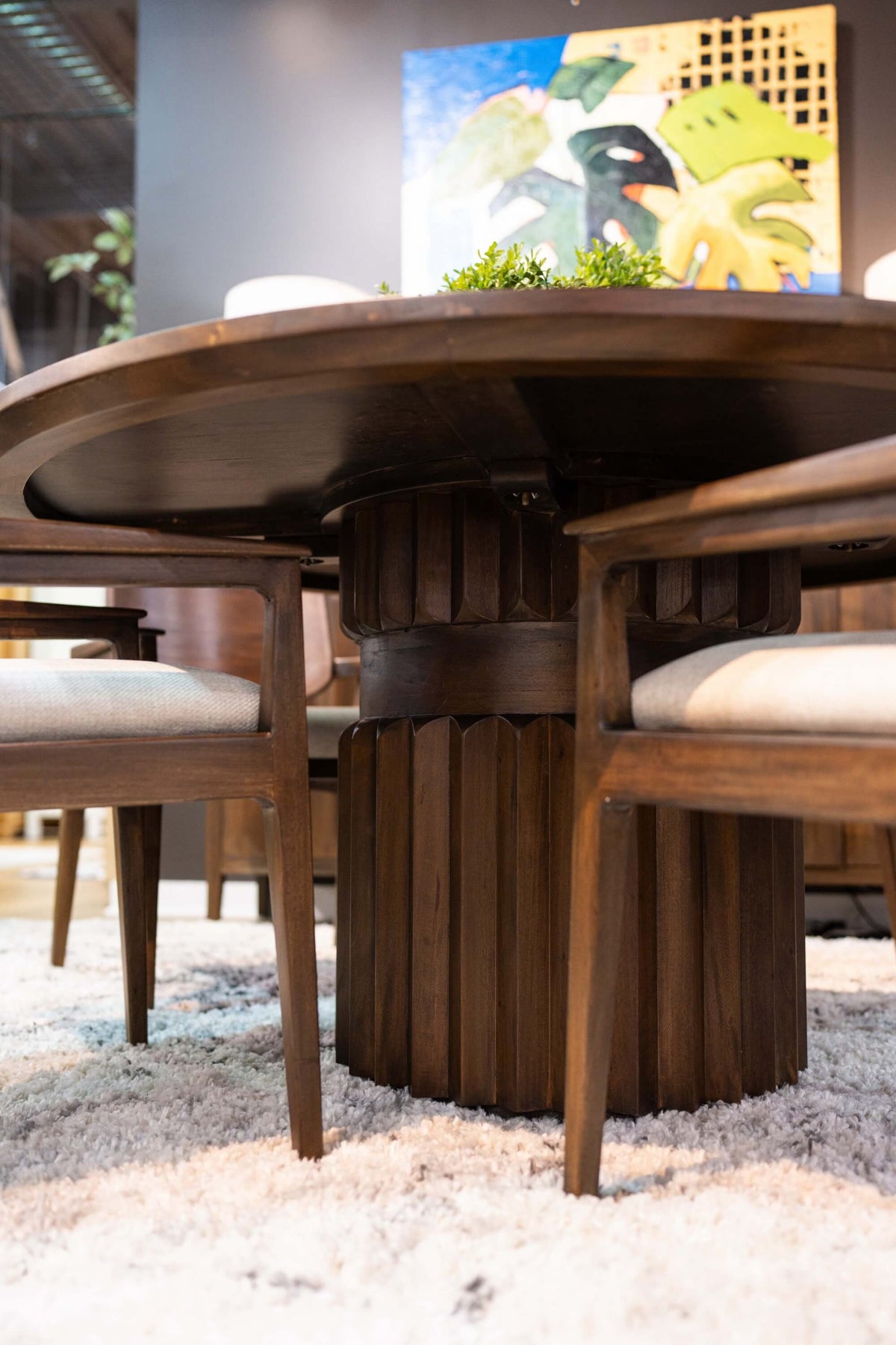 Colorado Round Dining Table 60'' in Walnut